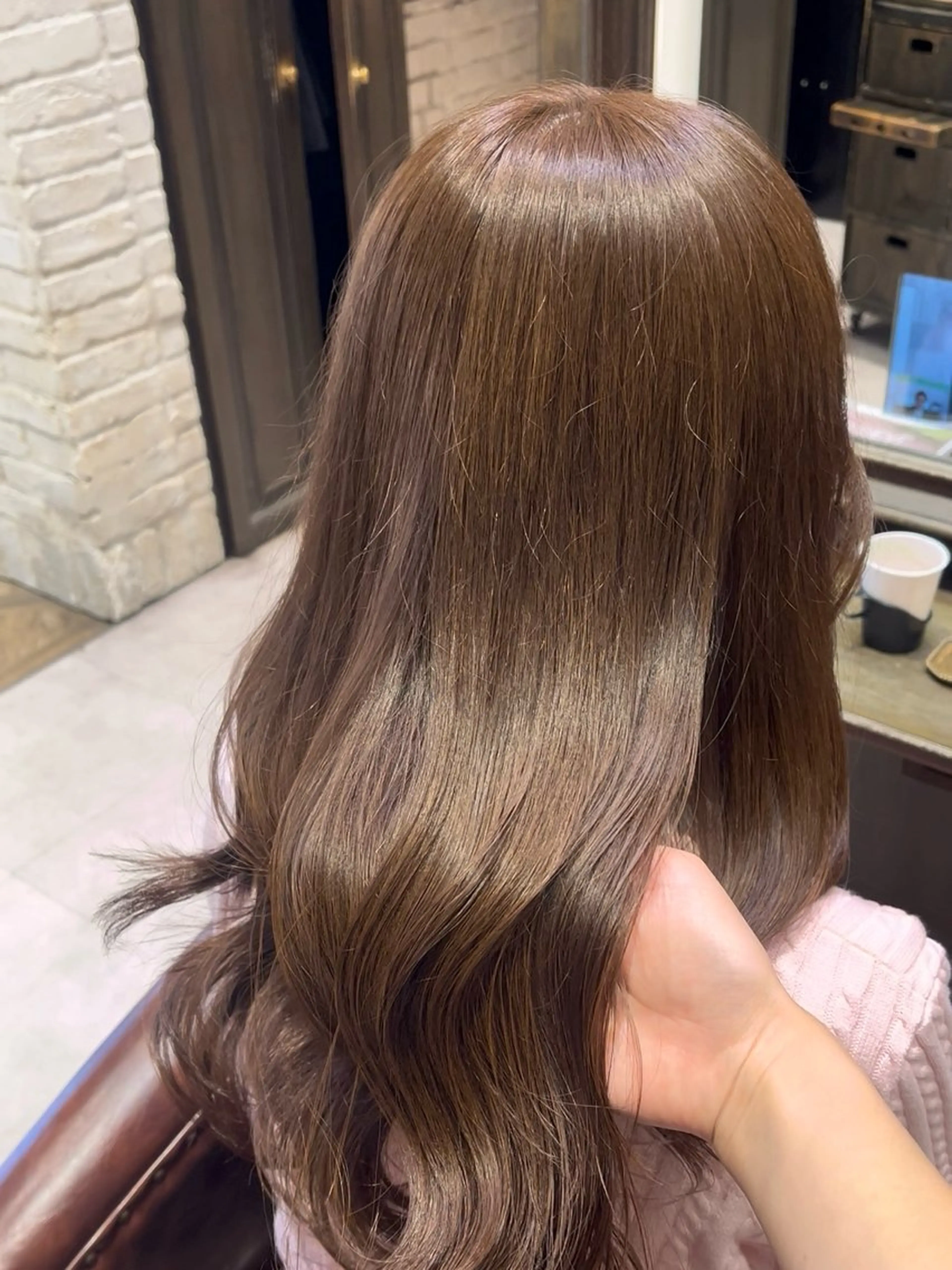 ロング カラー ベージュカラー 透明感カラー カット ヘアカラー トリートメント Luce/ Ayakaのヘアスタイル