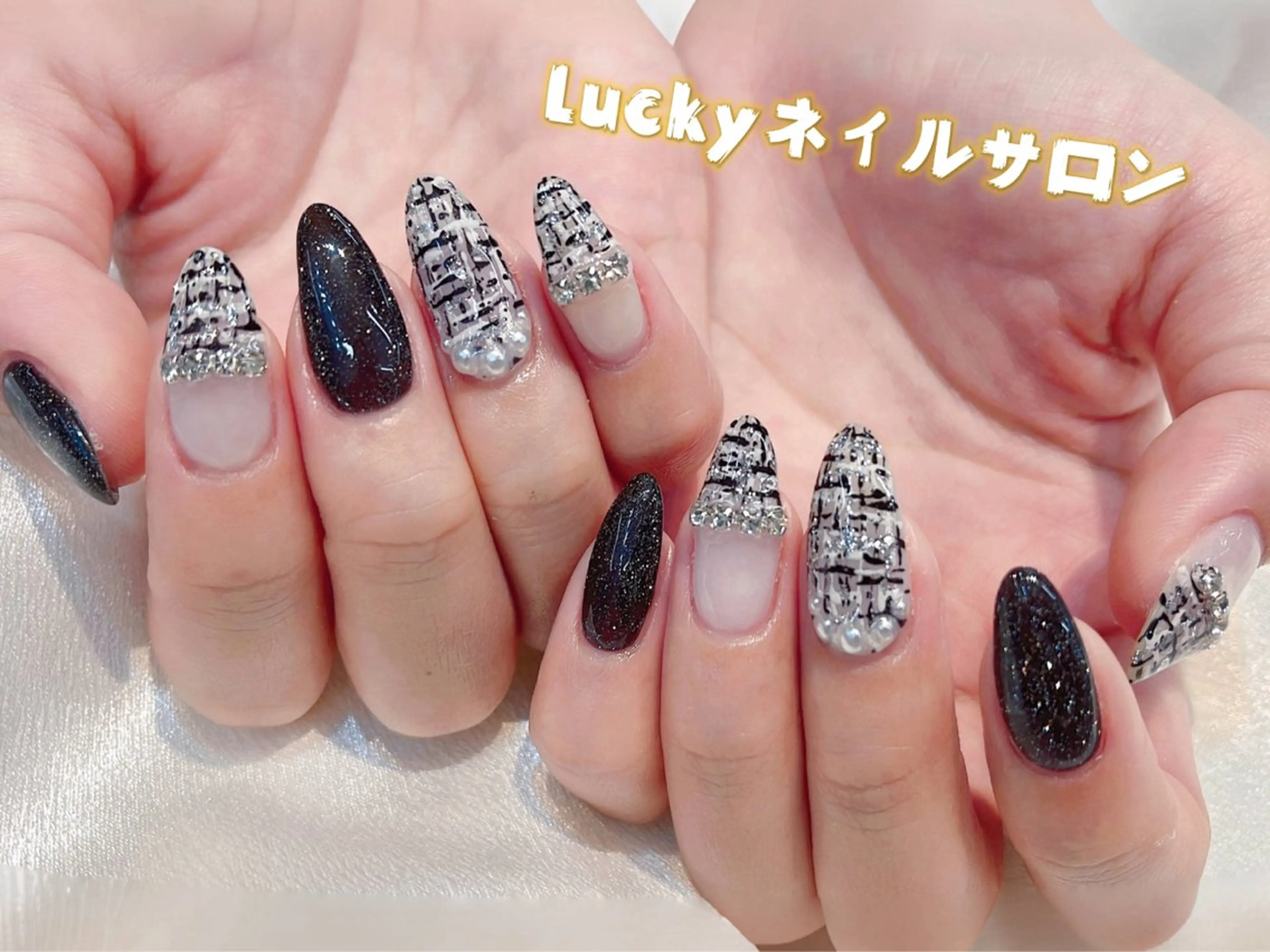 ネイル アートネイル チークネイル 長さ出し フットネイル ジェルネイル ハンドネイル ハンドケア ラッキーネイルサロン 西川口東口店のネイルデザイン