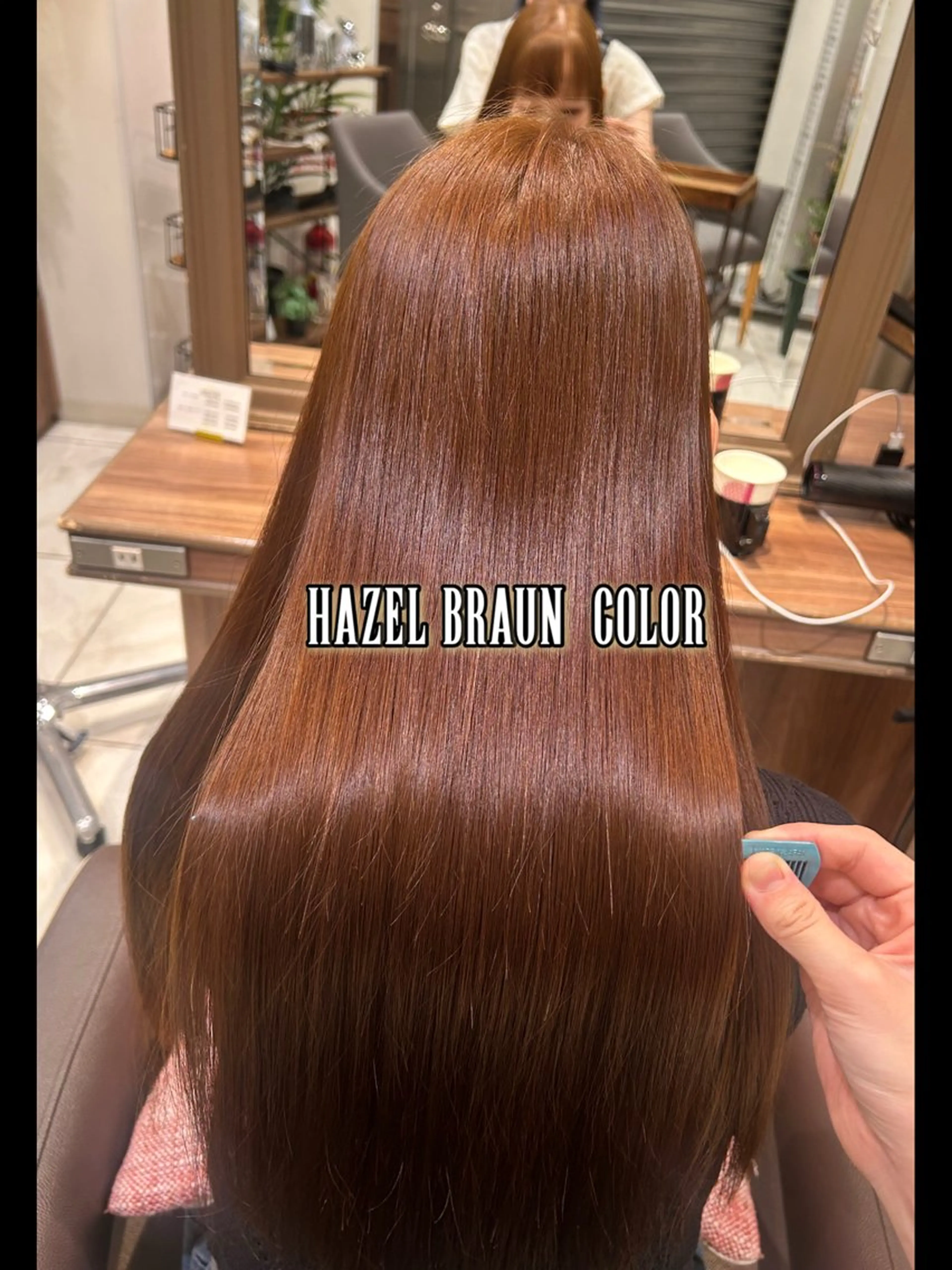 ロング カラー ヘアカラー リノ🖤艶髪 カラー🖤🇰🇷のヘアスタイル