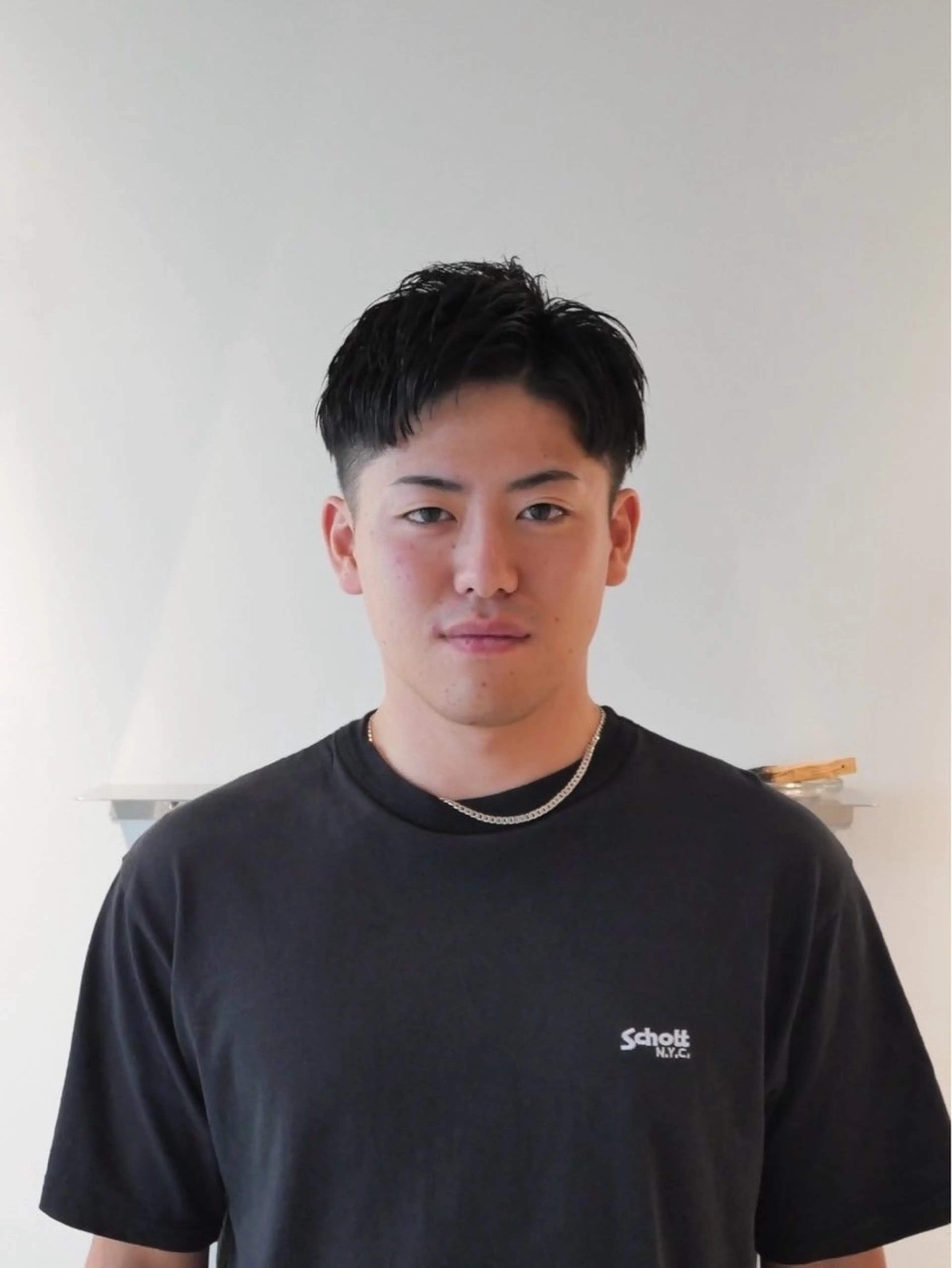 ショート メンズ アップバング ビジネス レンタロウ ネット移行しましたのヘアスタイル