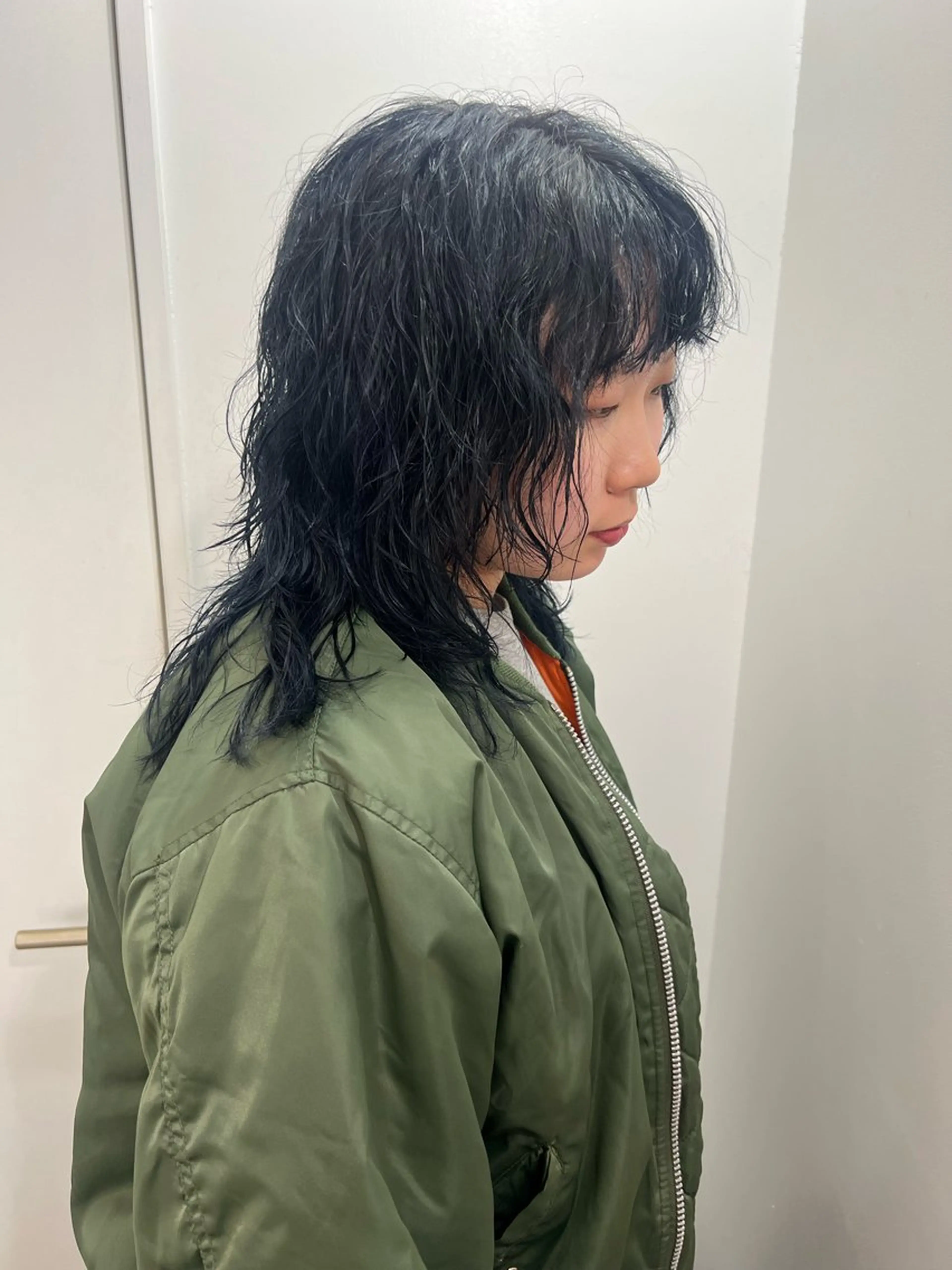 ミディアム カット パーマ 💥ウルフカット デザインあんな💥のヘアスタイル