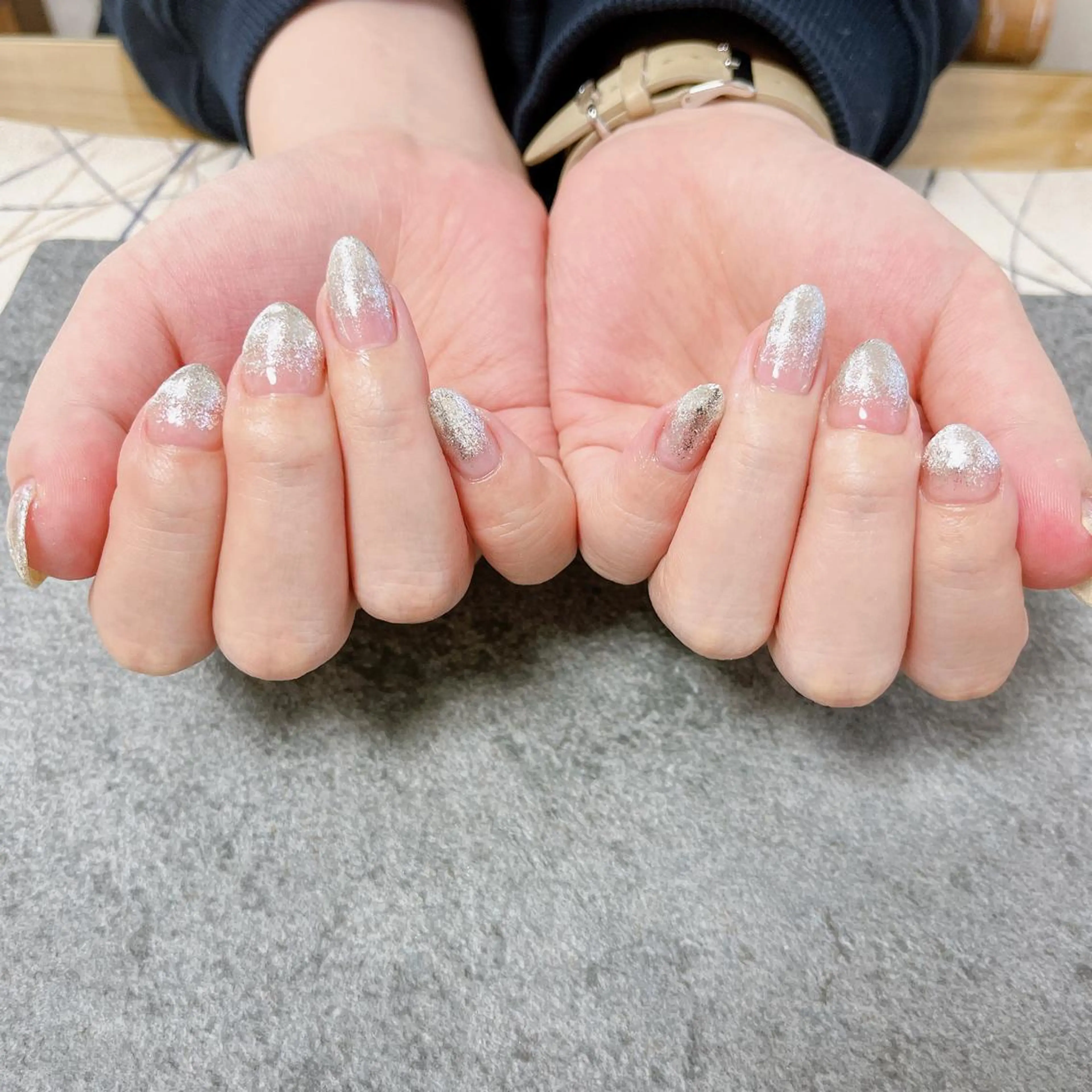 ネイル オーロラネイル フラワーネイル フットネイル フレンチネイル ジェルネイル mogunail &blowのネイルデザイン