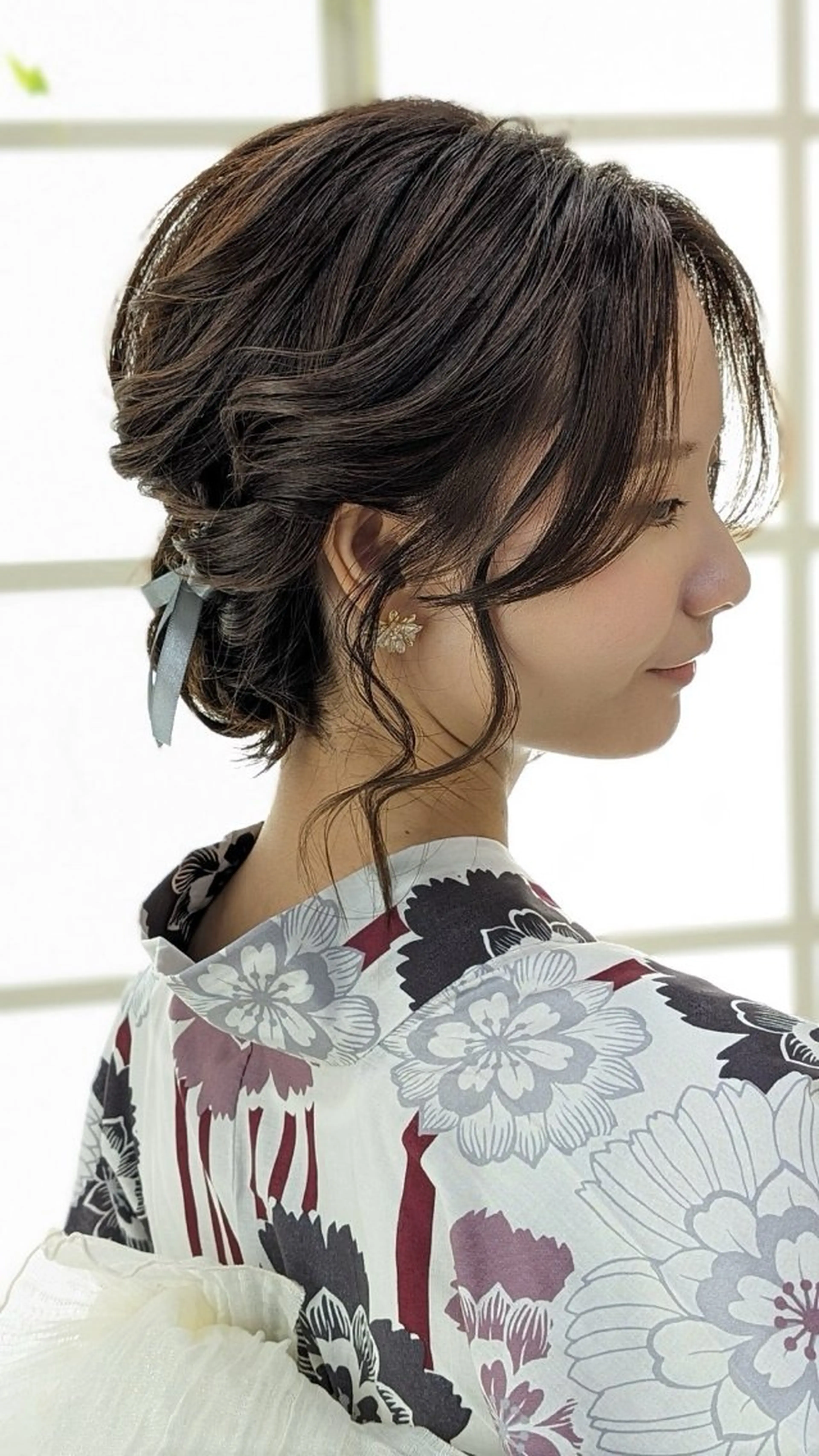 セミロング 浴衣 伊藤 アユミのヘアスタイル