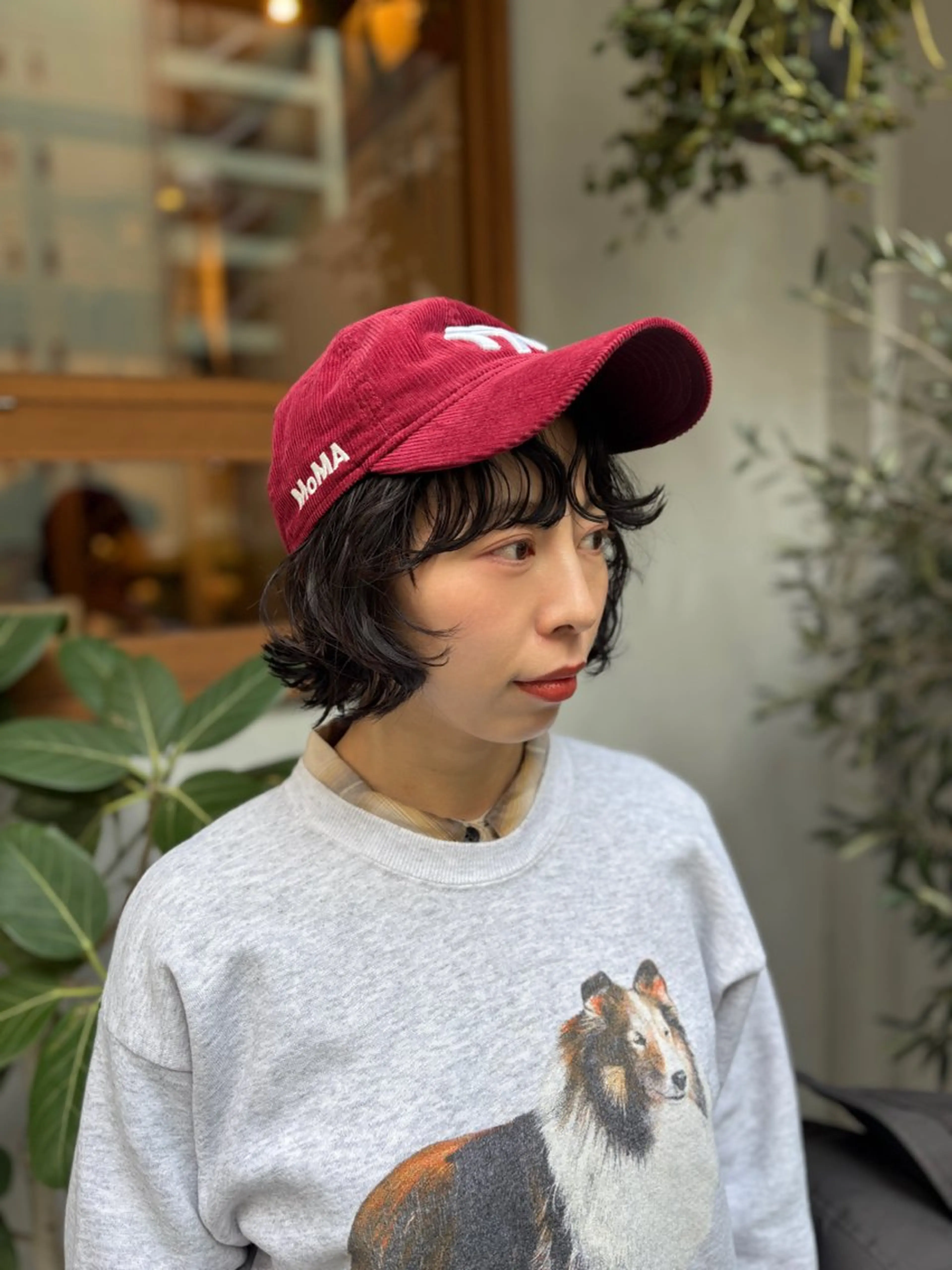 ショート カラー パーマ カット パーマ トリートメント ENIF ツキのヘアスタイル