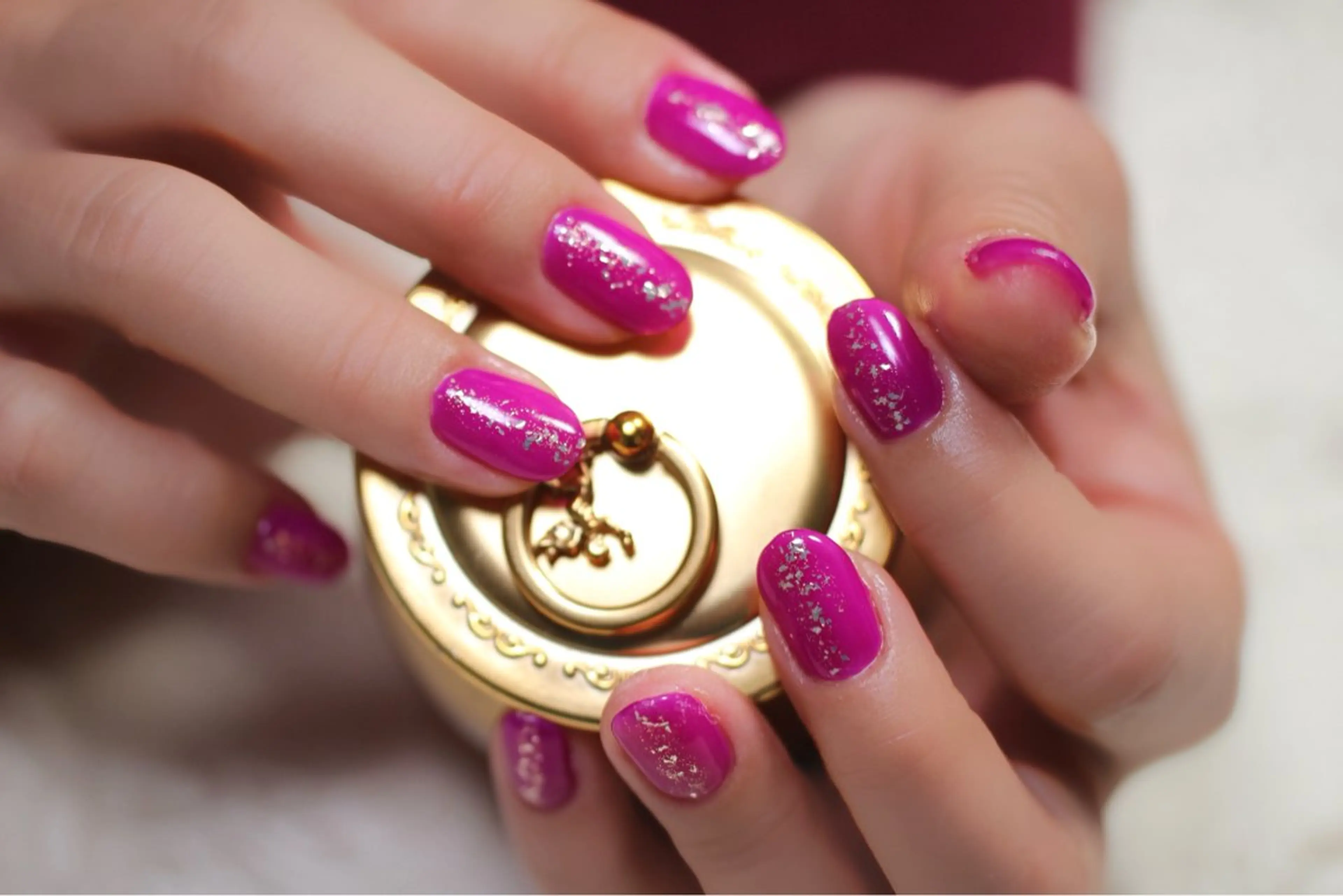 ネイル ジェルネイル ラメ(グリッター) ワンカラーネイル しみ えんのネイルデザイン