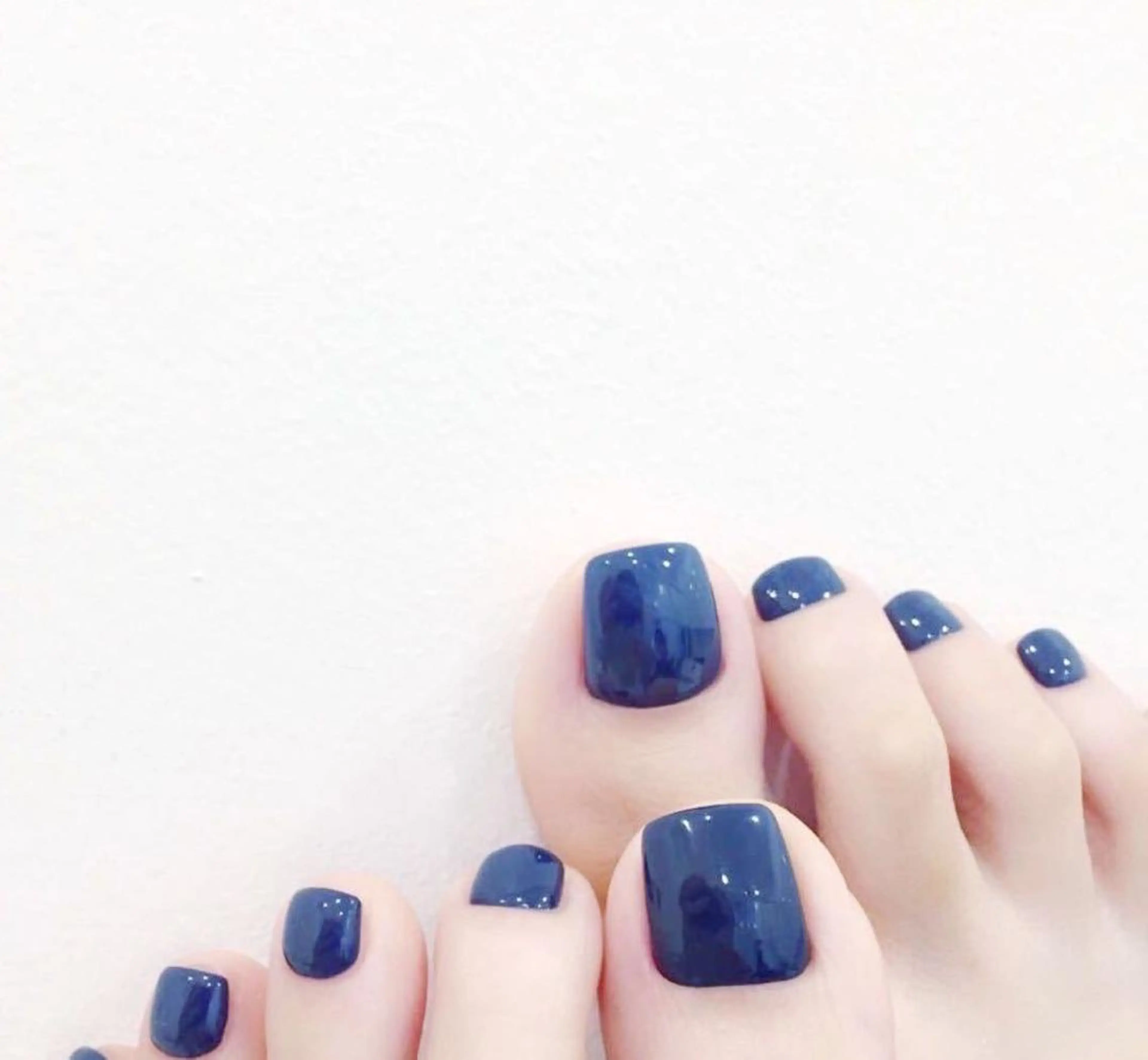 ネイル フットネイル ワンカラーネイル フットネイル リラネイル すみれのネイルデザイン