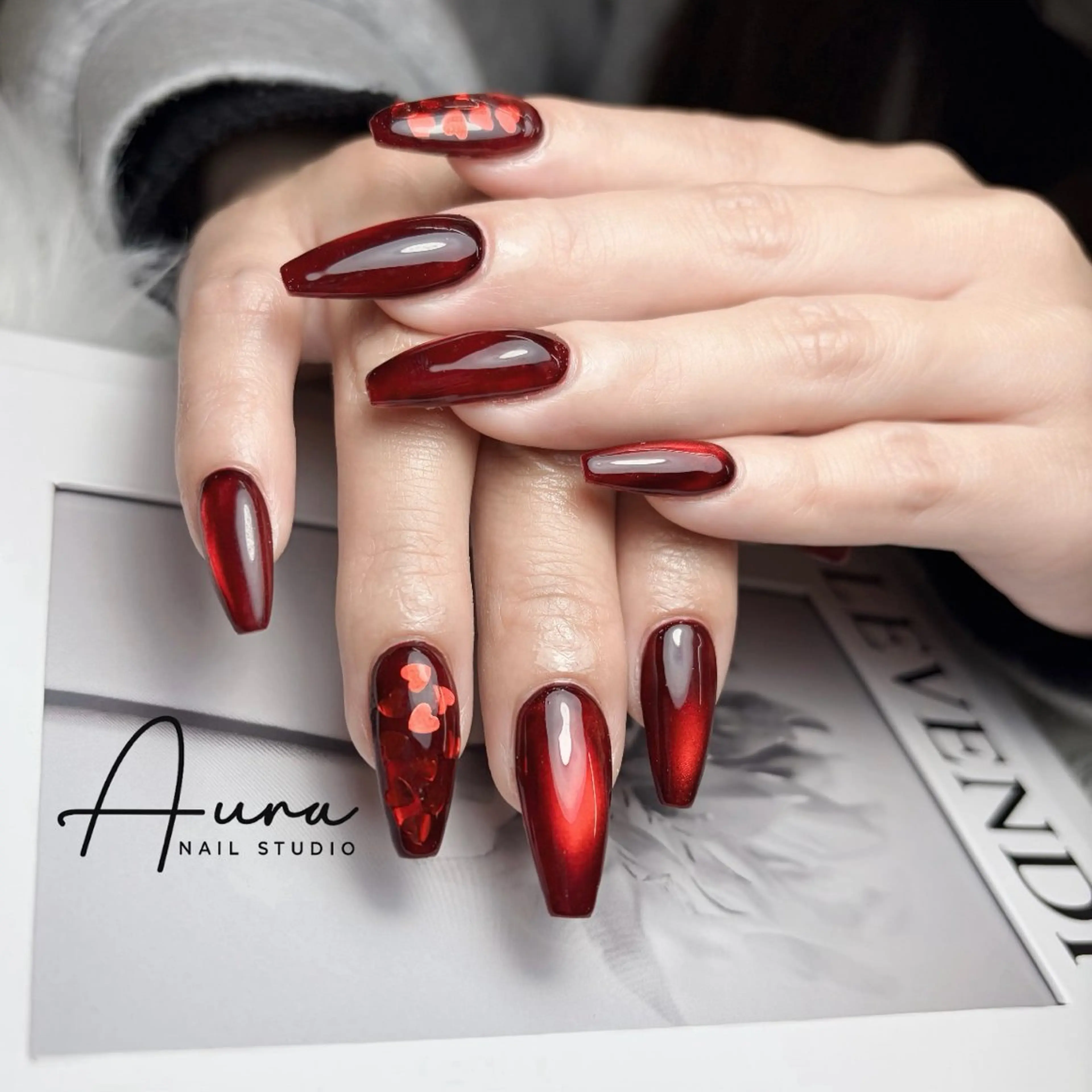 ネイル ハンドネイル Aura Nail Maiのネイルデザイン