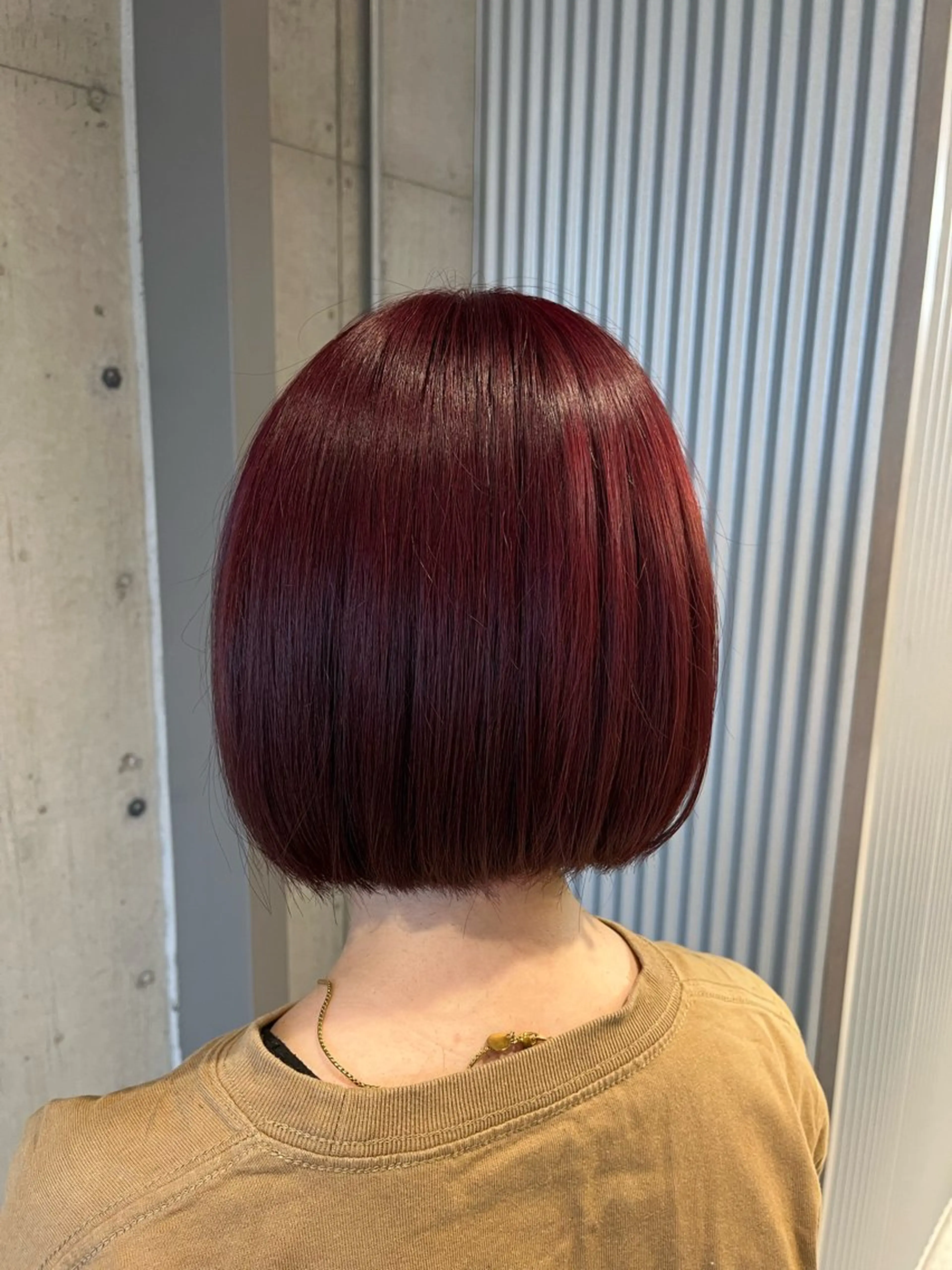 ミディアム カラー ヘアアレンジ カット ヘアカラー トリートメント ボブ×艶カラー 特化・リクト💥のヘアスタイル
