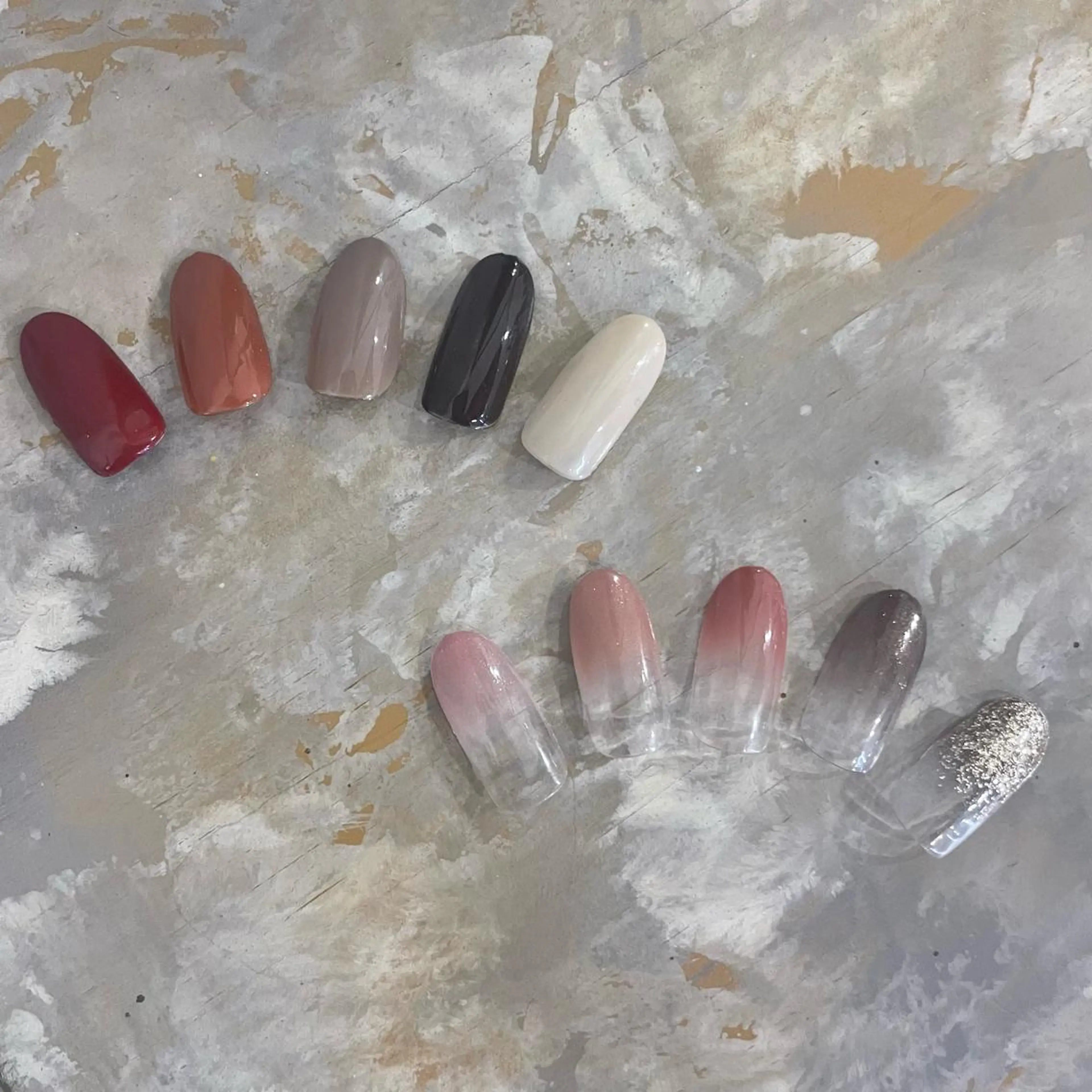 ネイル グラデーション ワンカラーネイル SOL　nail イマナカのネイルデザイン