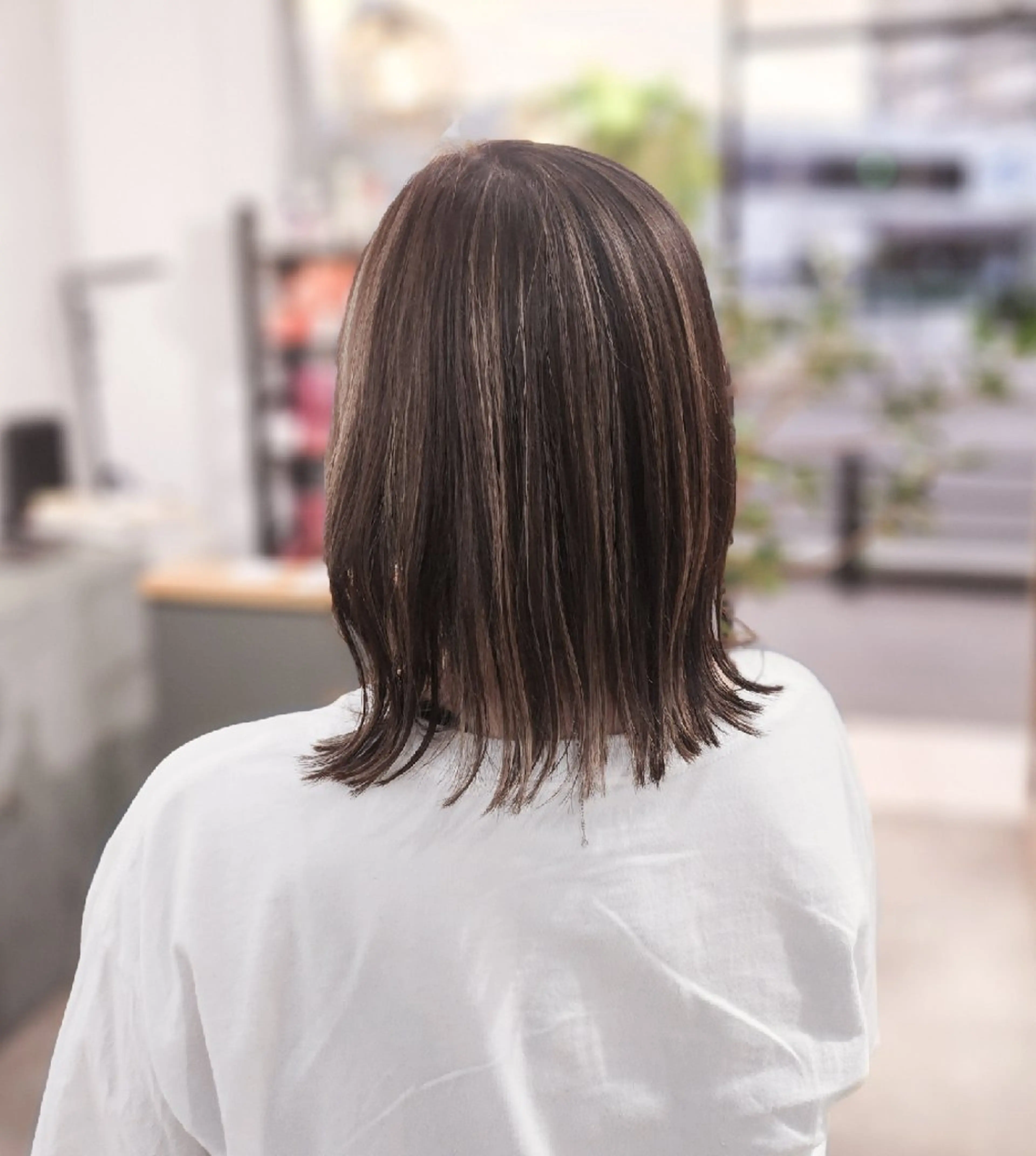 ミディアム カラー カット ヘアカラー 金田 拓也のヘアスタイル