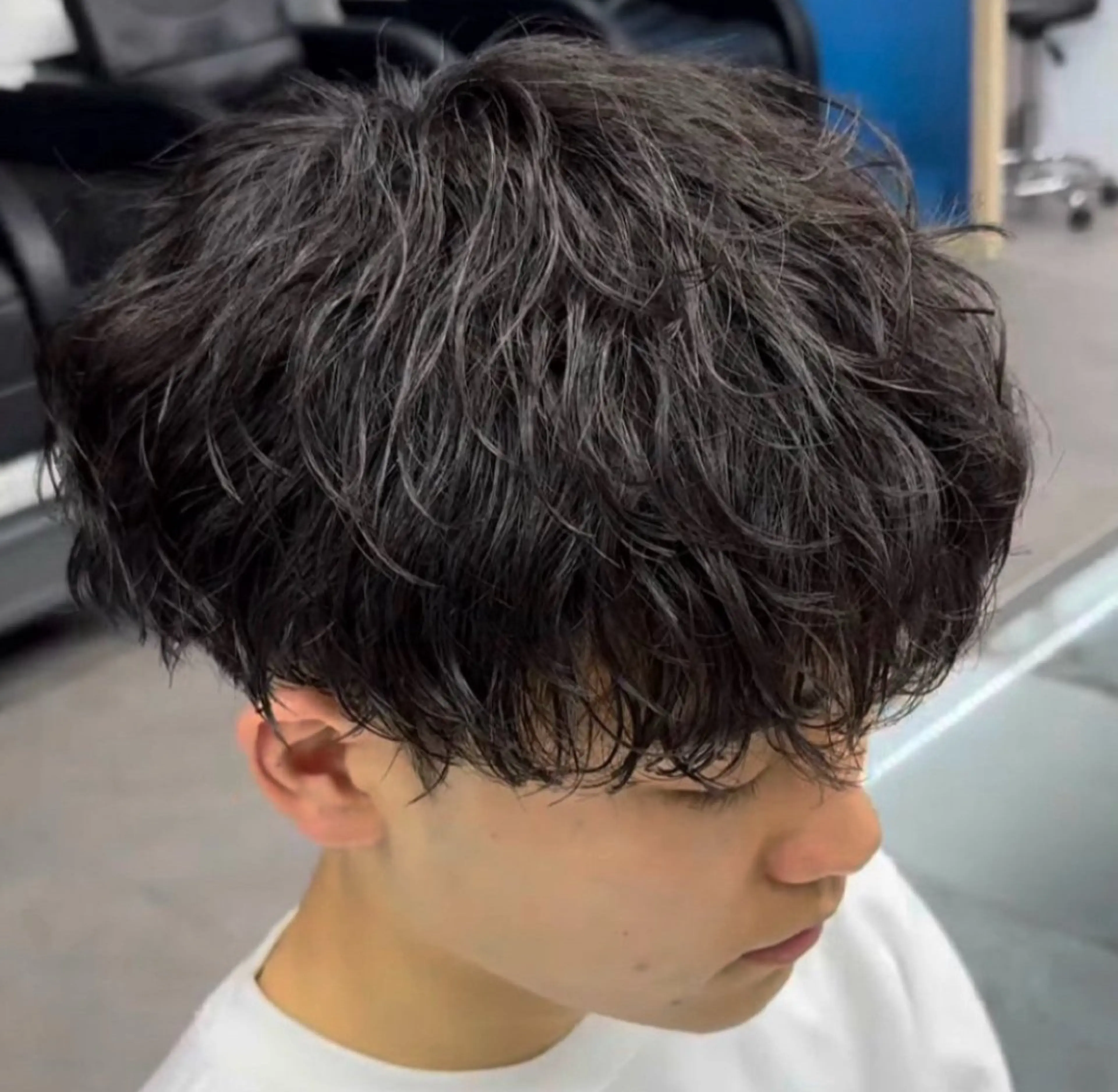 パーマ メンズ カット パーマ ハイトーン/パーマ/ メンズ / 櫻本🌐のヘアスタイル