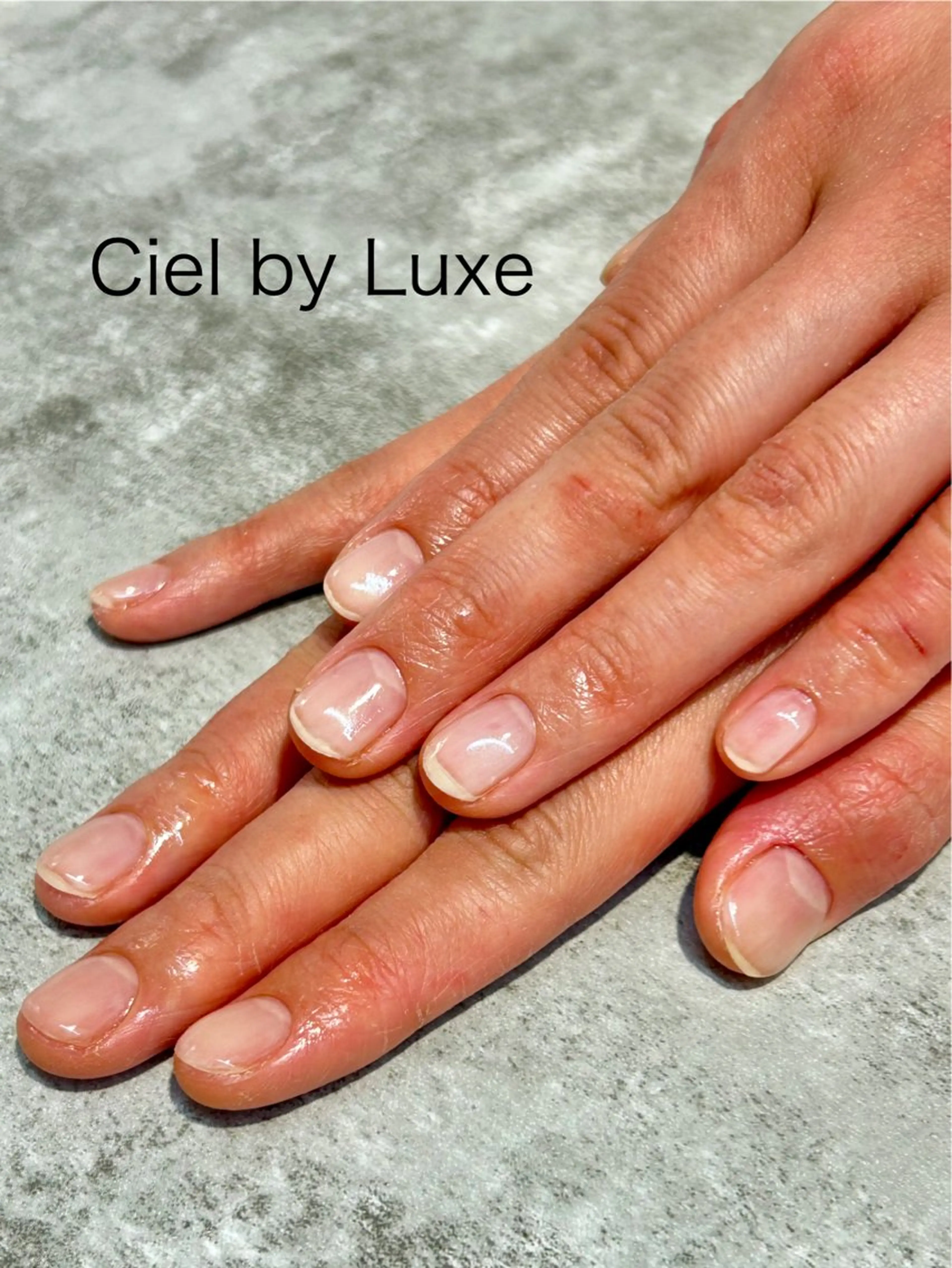 ネイル クリアネイル CielbyLuxe manamiのネイルデザイン