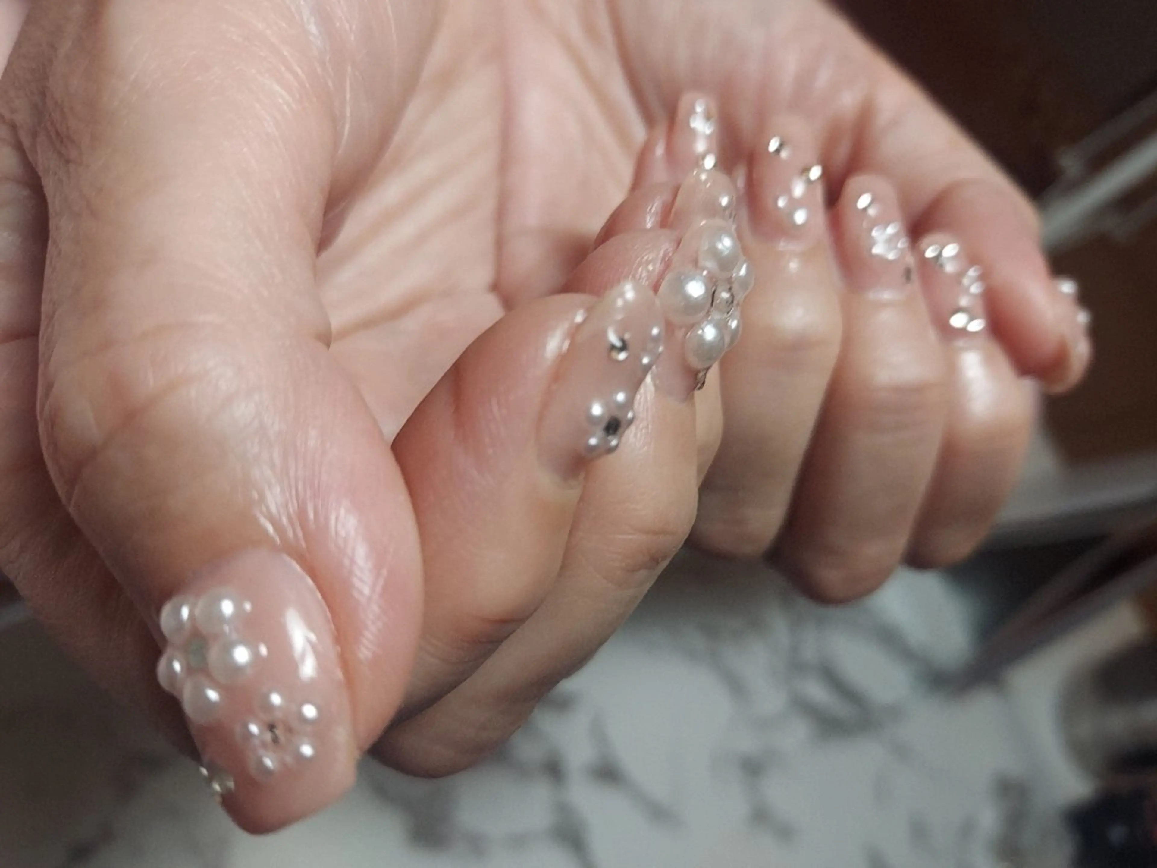 ネイル ブライダルネイル とりごえ さおりのネイルデザイン