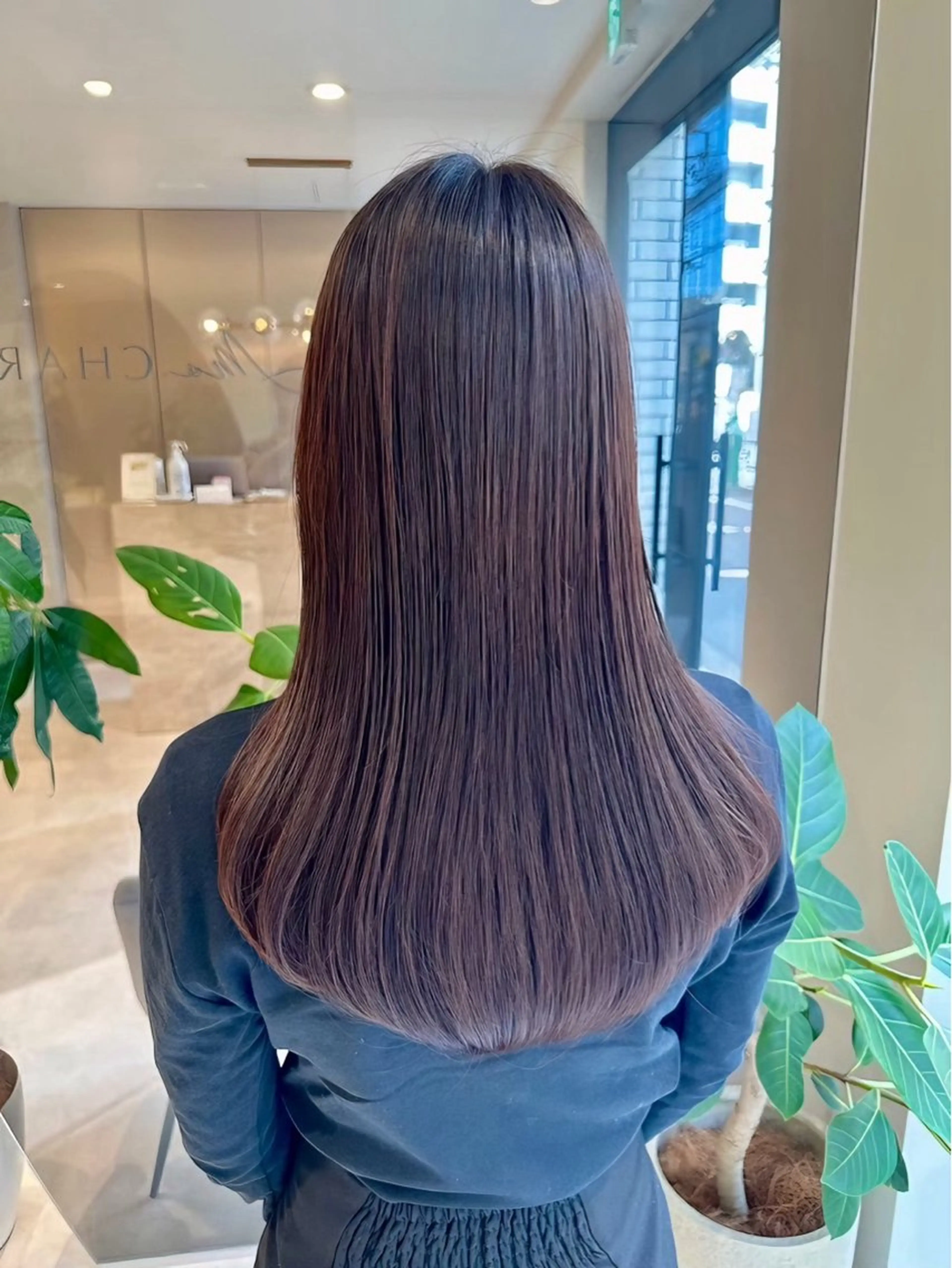 ロング パーマ 似合わせカット 小顔カット 縮毛矯正 1日1名様限定 予約可能のヘアスタイル