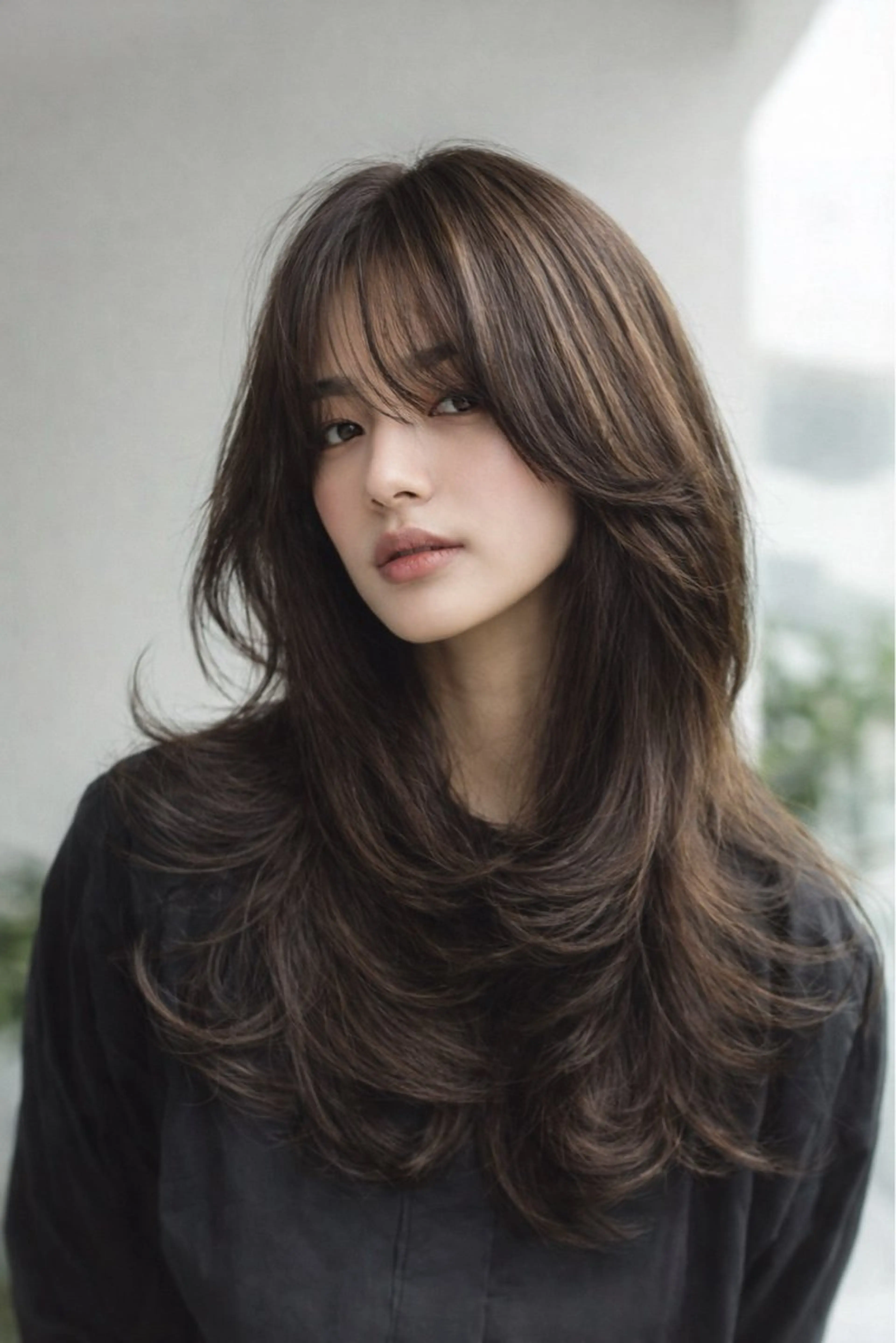 ロング 髪質改善 レイヤーカット 縮毛矯正 トリートメント 酸性ストレート カット ヘアカラー トリートメント ✨毛髪診断で絶対綺麗 ✨美髪艶髪専門✨高浪のヘアスタイル