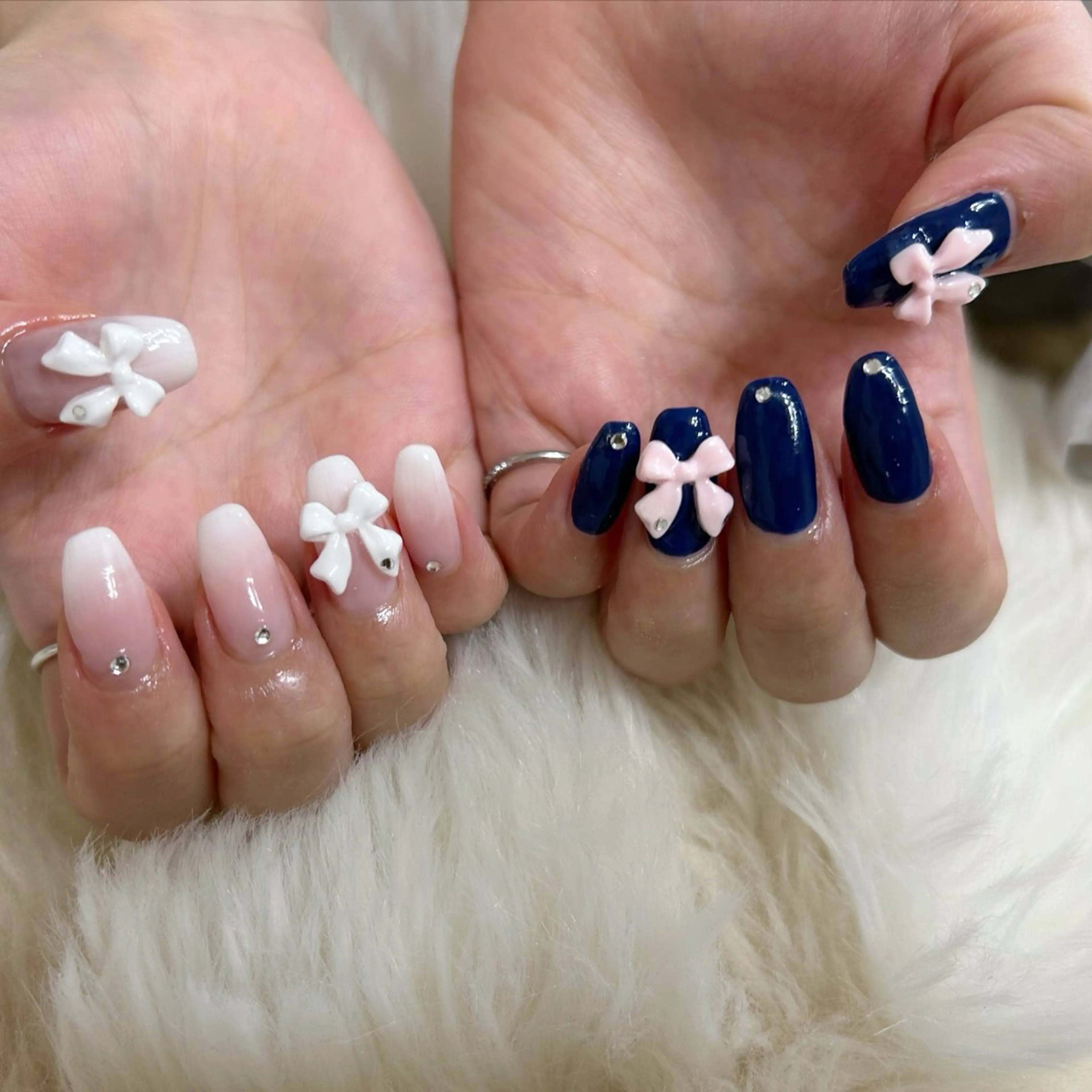 ネイル ピンク リボン ハンドネイル パラジェル登録サロンfeerique所属・Uchida Mayunaのその他イメージ