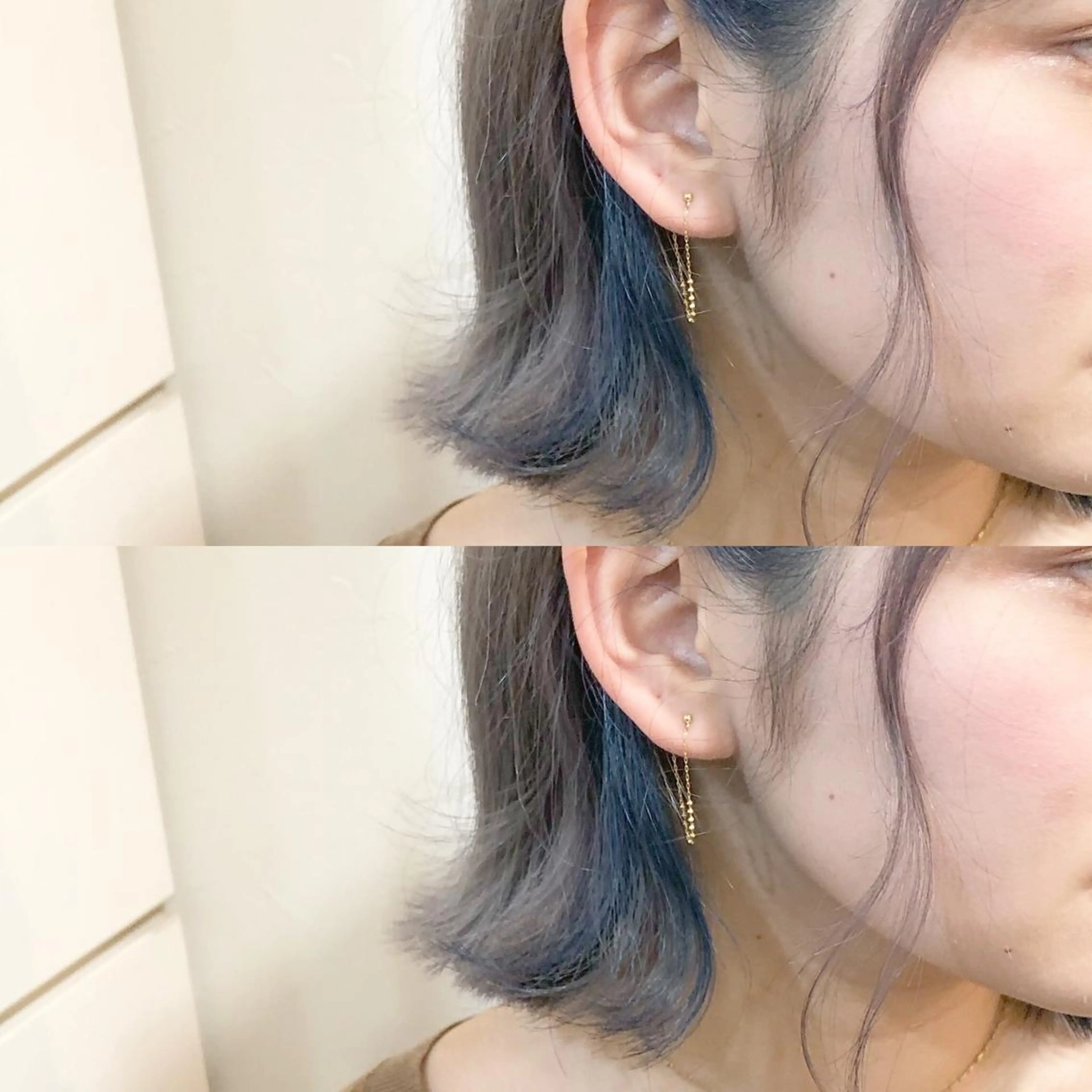 ショート カラー ベージュカラー ブリーチ ブルーカラー インナーカラー シルバー あさだ しゅうたろうのヘアスタイル