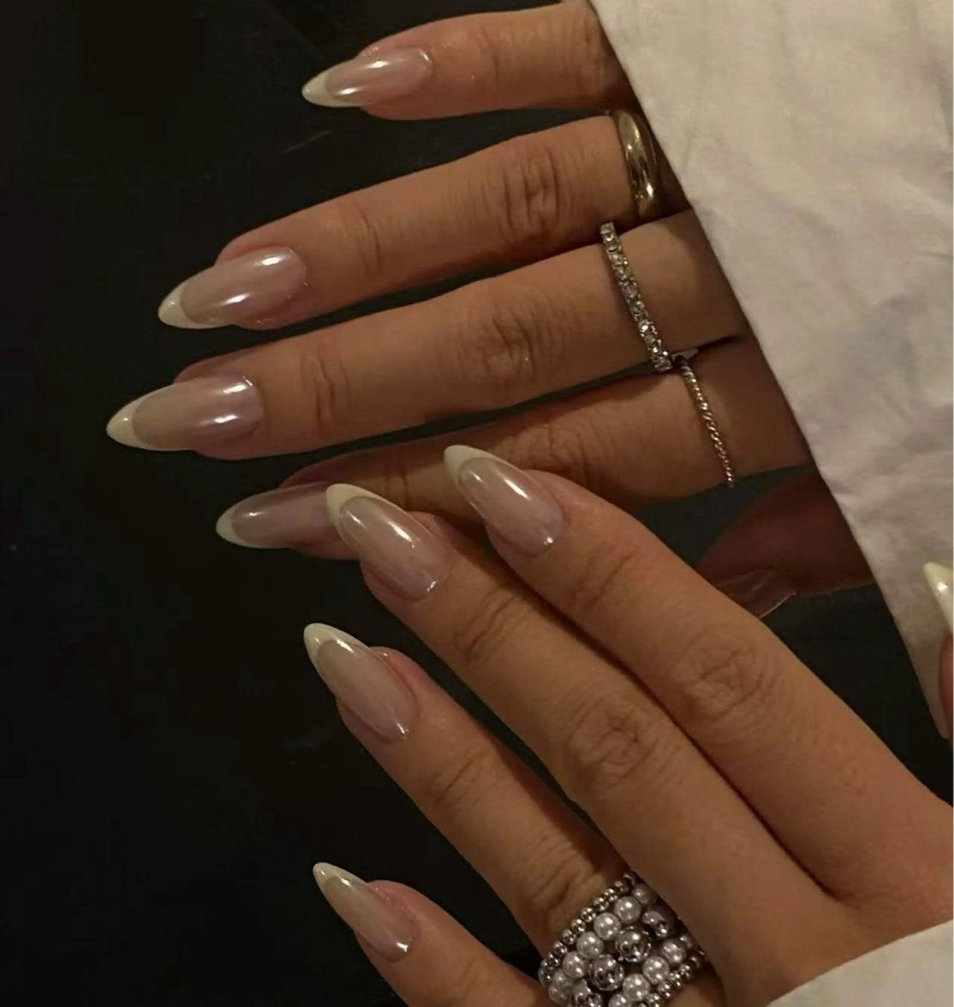 ネイル オーロラネイル フラワーネイル フットネイル フレンチネイル ジェルネイル ハンドネイル BabyYouMi nailのネイルデザイン