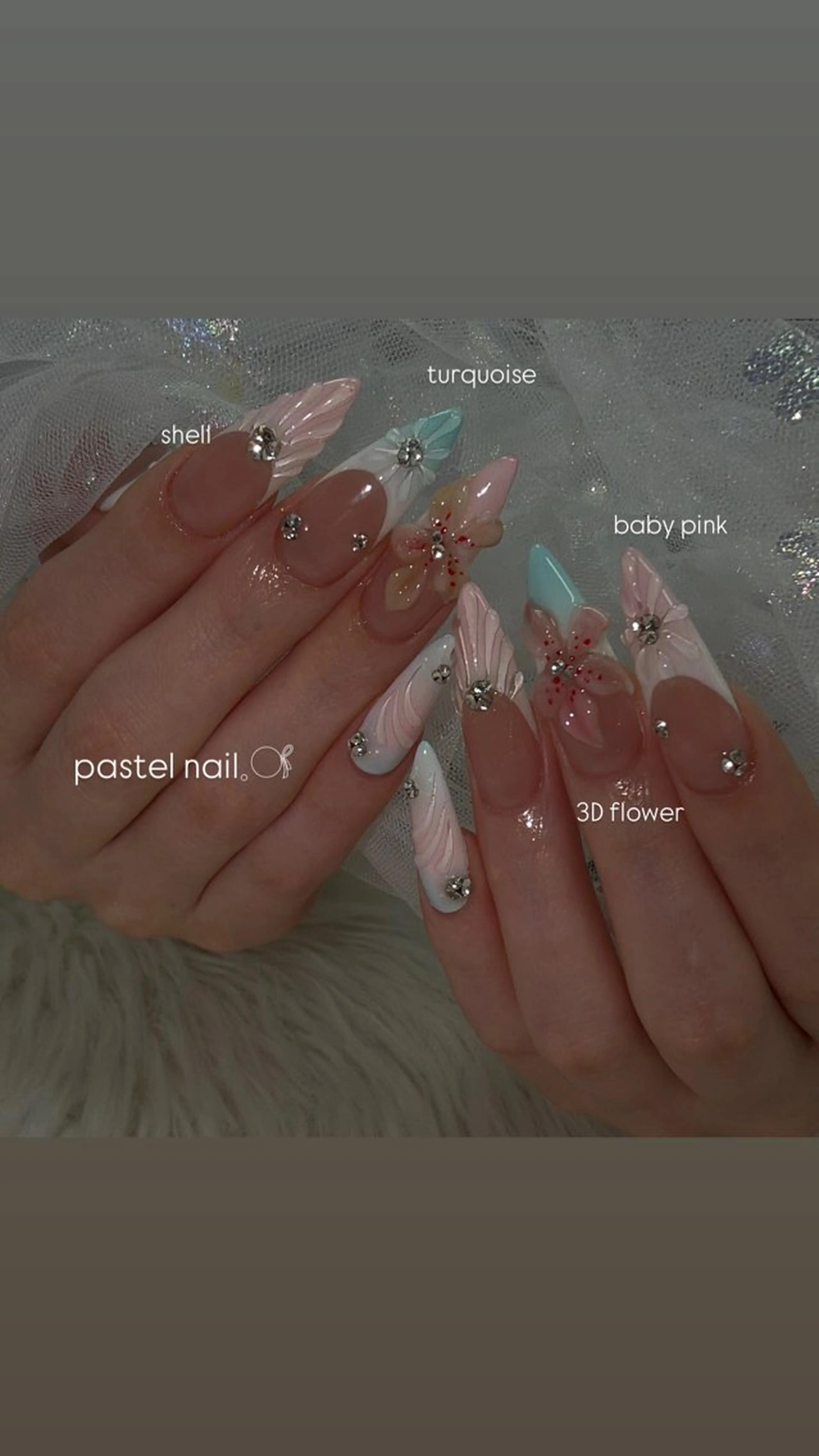 ネイル パステルネイル ハンドネイル tener 🧋yume🧋のネイルデザイン