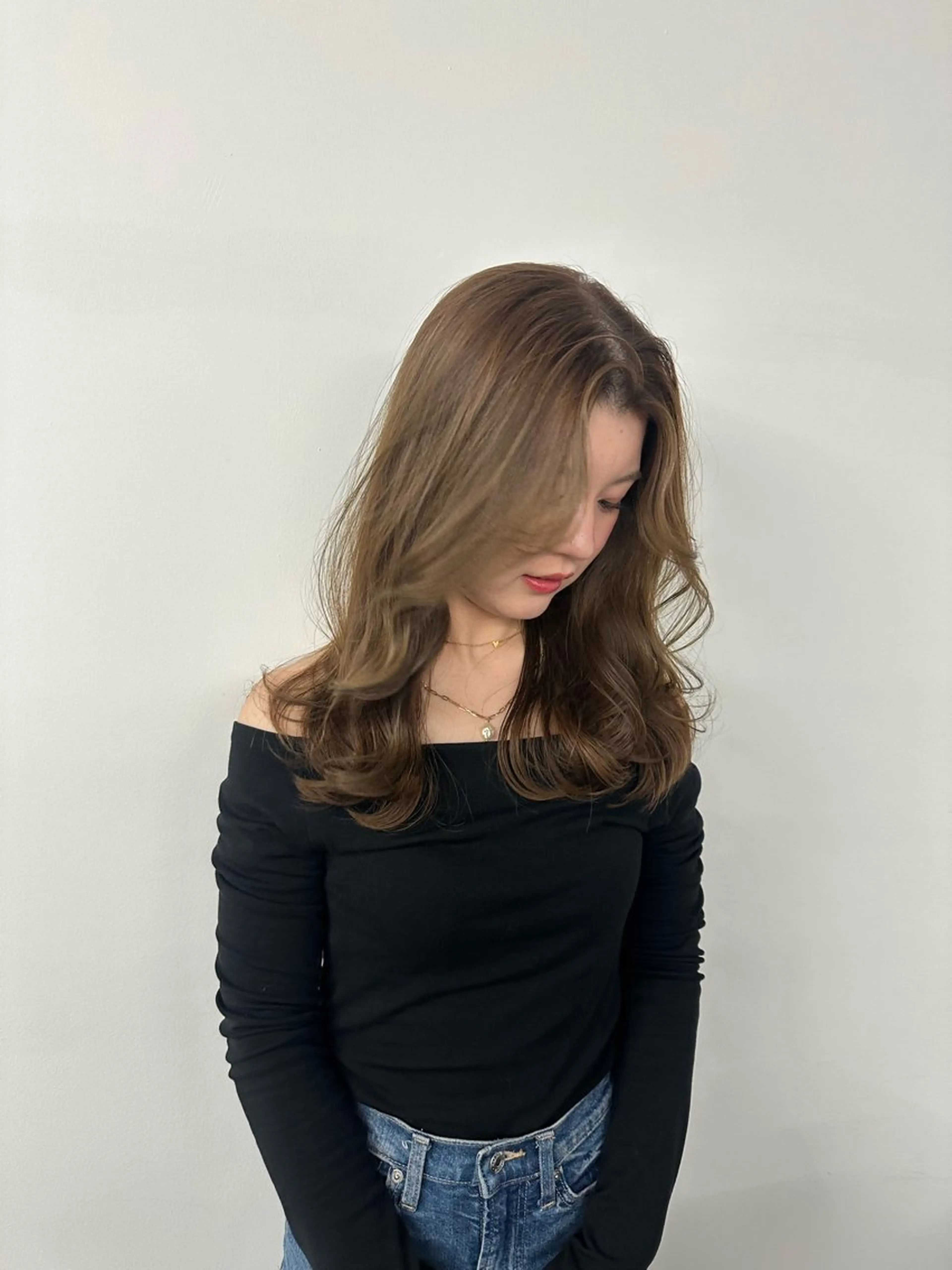 セミロング カラー キッズ ヘアカラー オトナヘア🌸 harukaのヘアスタイル