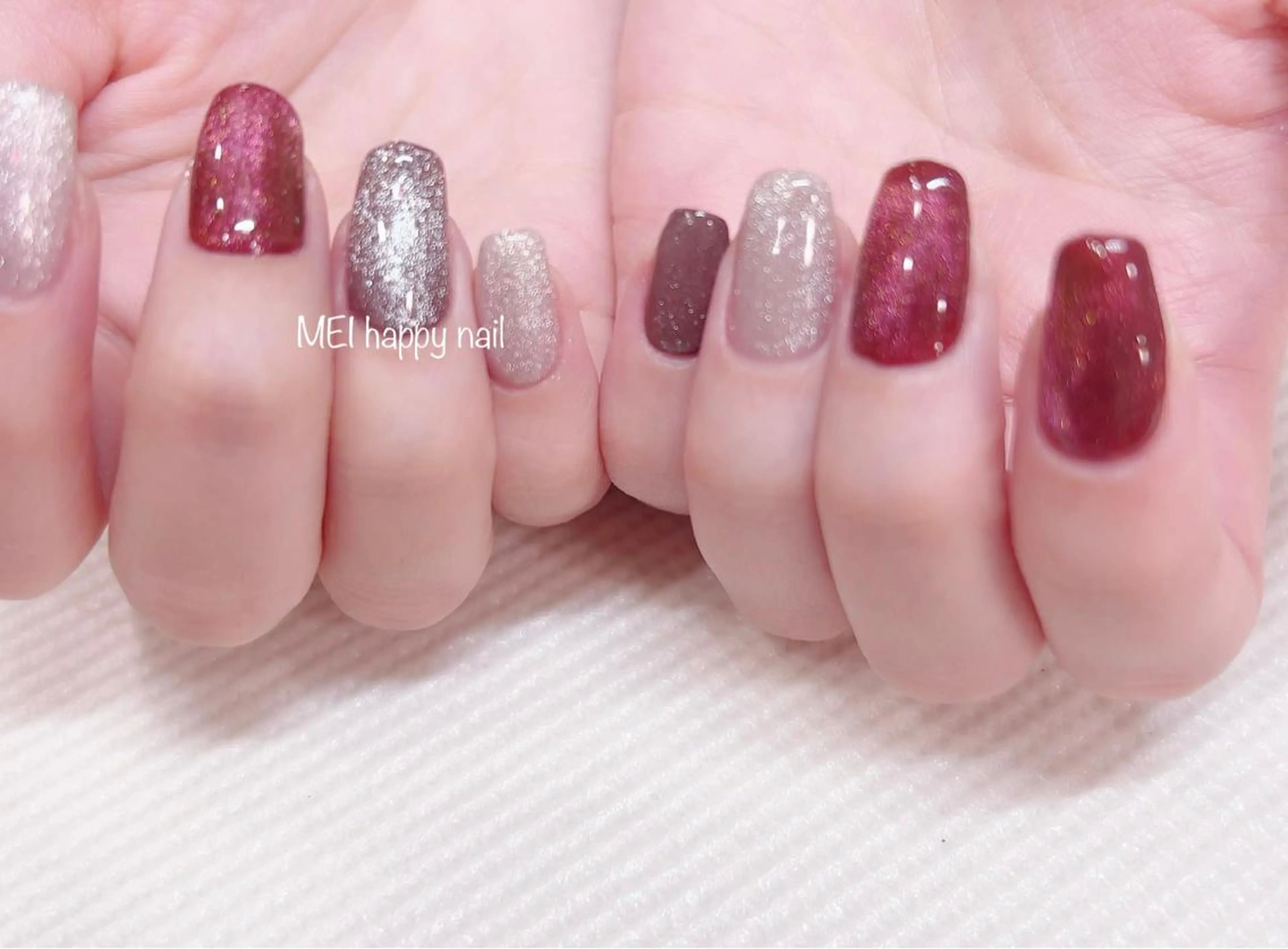 ネイル 北浦和 自爪育成ケアのネイルデザイン