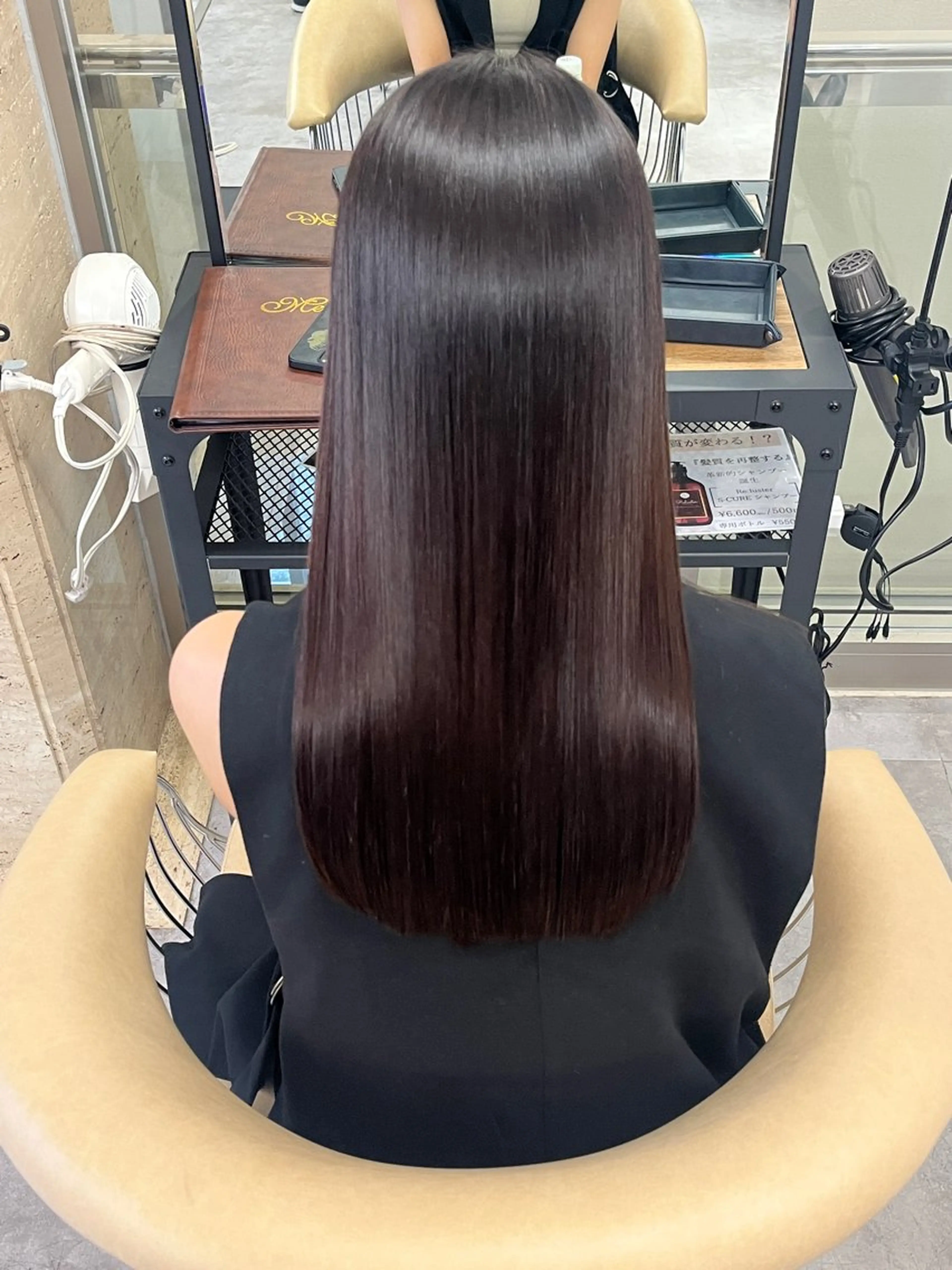 ロング 美髪"縮毛矯正" 別所レイヤ【なんば】のヘアスタイル