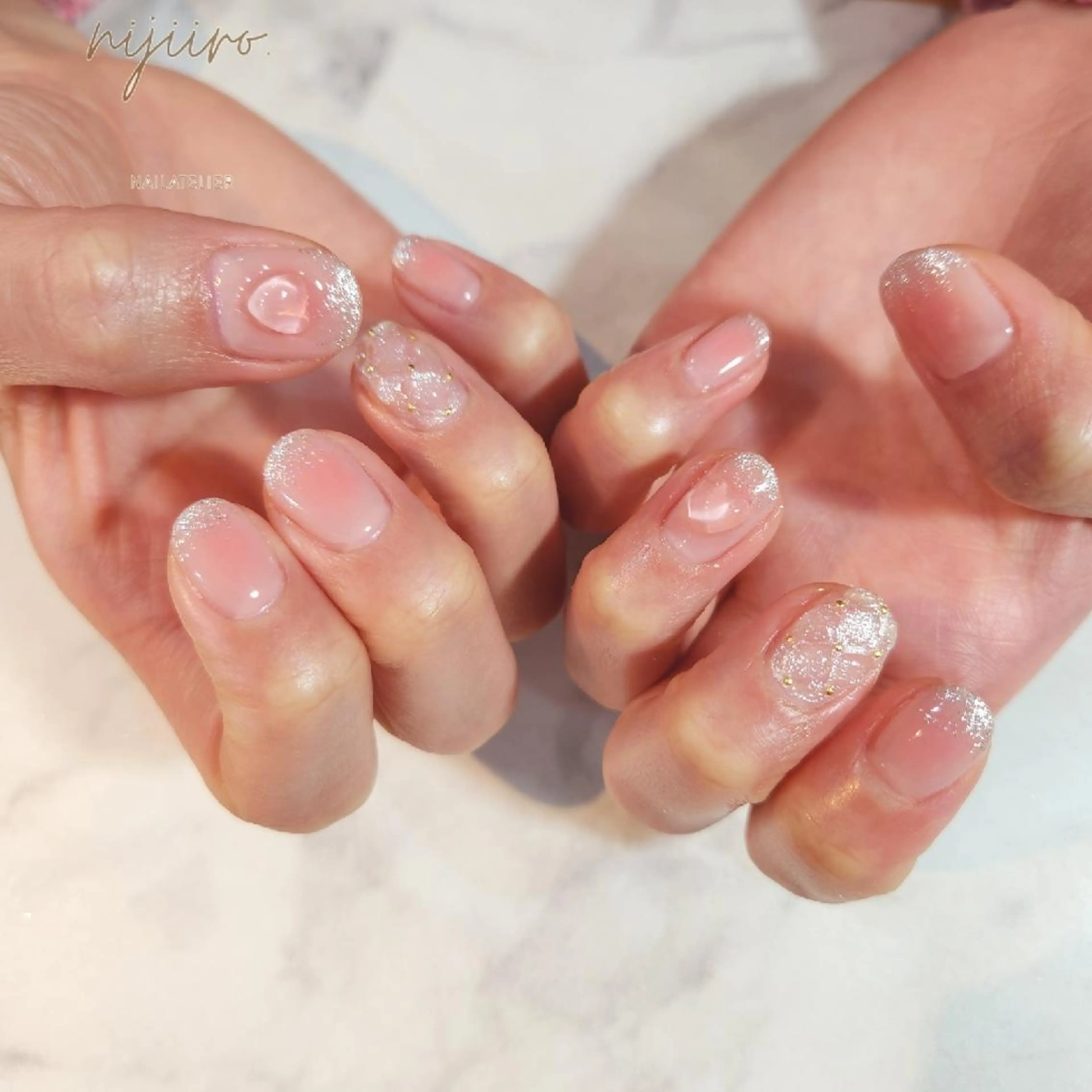 ネイル チークネイル nailatelier nijiiro.所属・nijiiro🌈 サトウのネイルデザイン