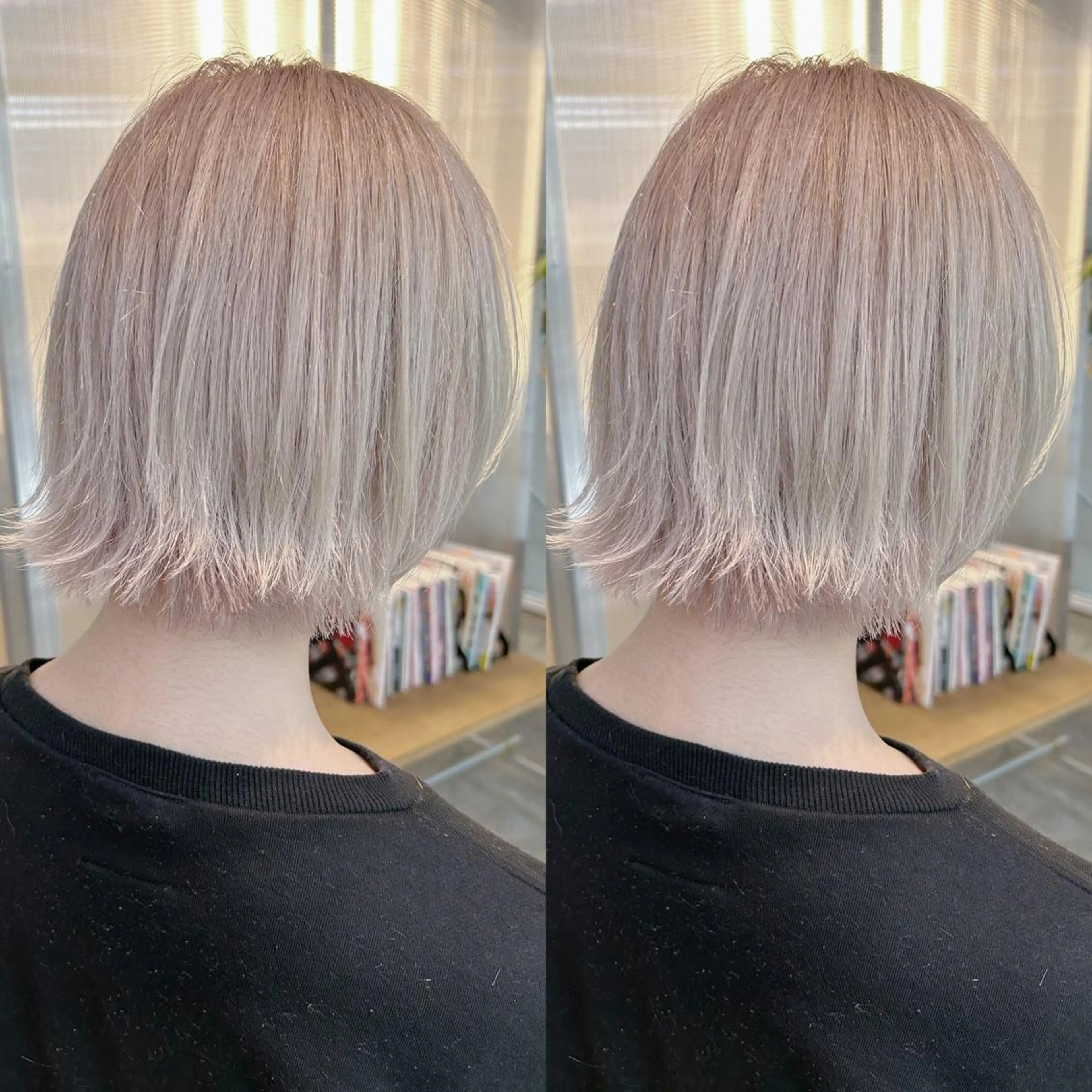 ミディアム カラー ヘアカラー yoriダブルカラー 代表すがわらのヘアスタイル