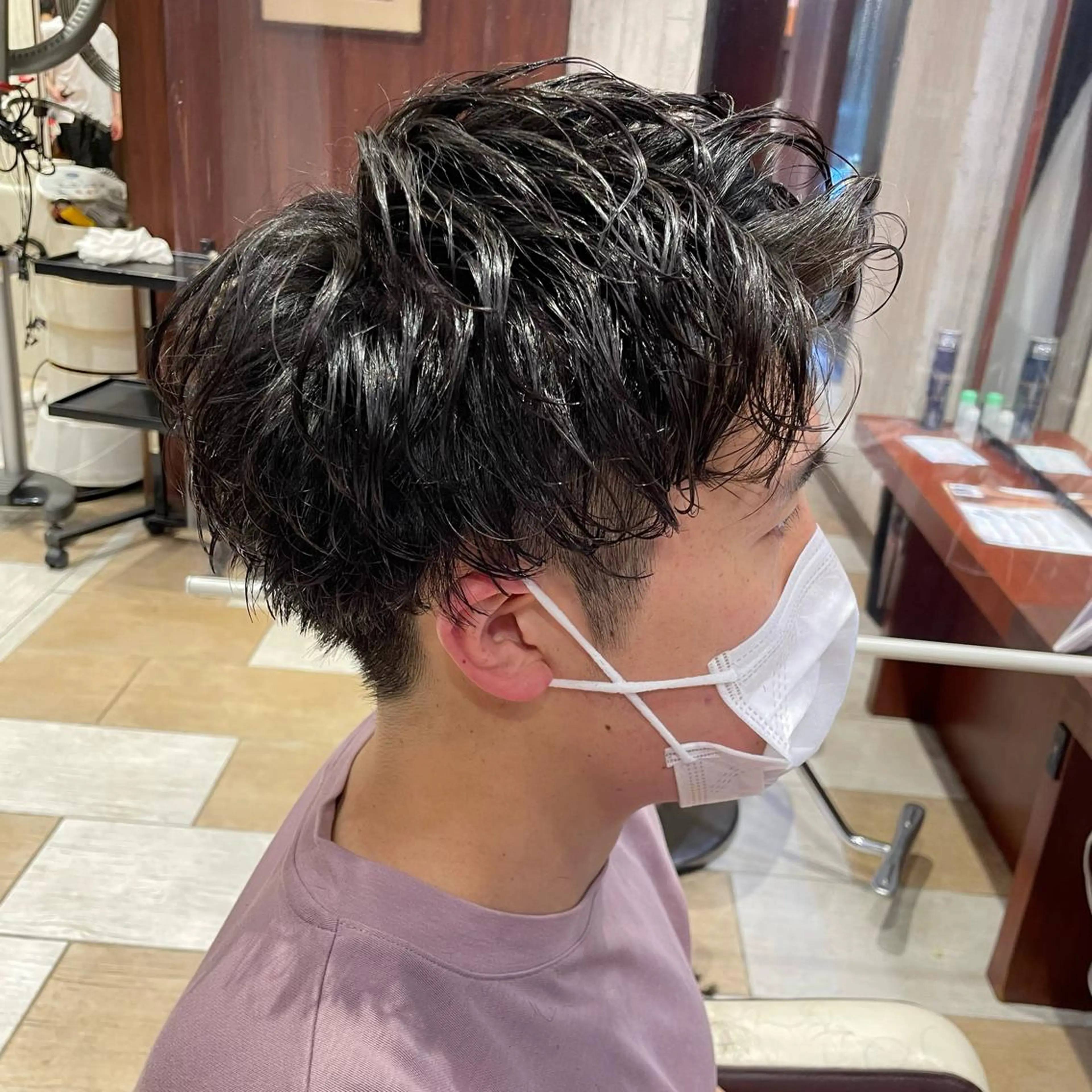 ショート パーマ メンズ ツイスパ/メンズ特化 🦋𝑺𝑶𝑵𝑬のヘアスタイル