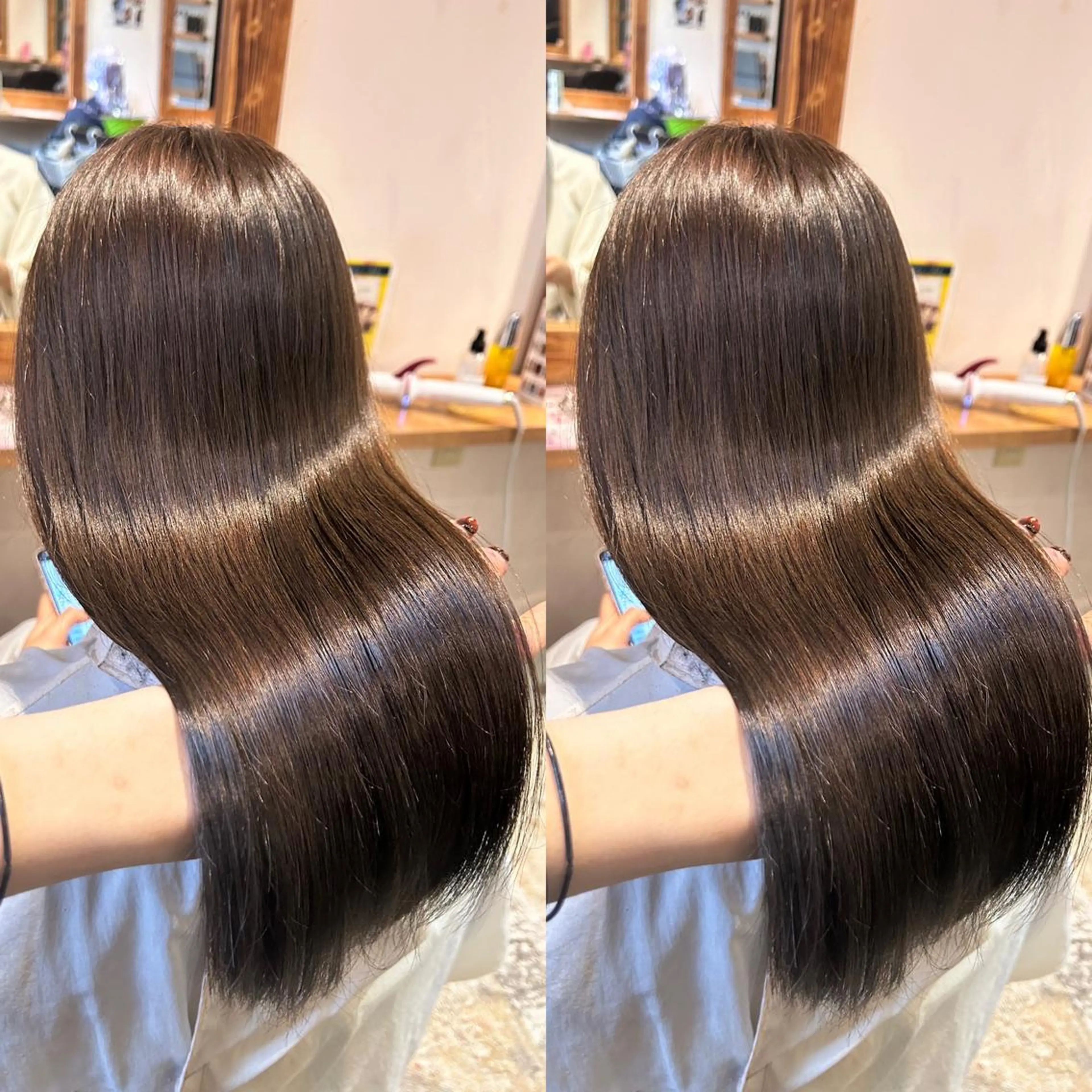 ロング カラー ダークグレー ダークグレージュ グレージュ 髪質改善 ヘアカラー トリートメント 店長✨髪質改善✖️ 透明感カラー／純大のヘアスタイル
