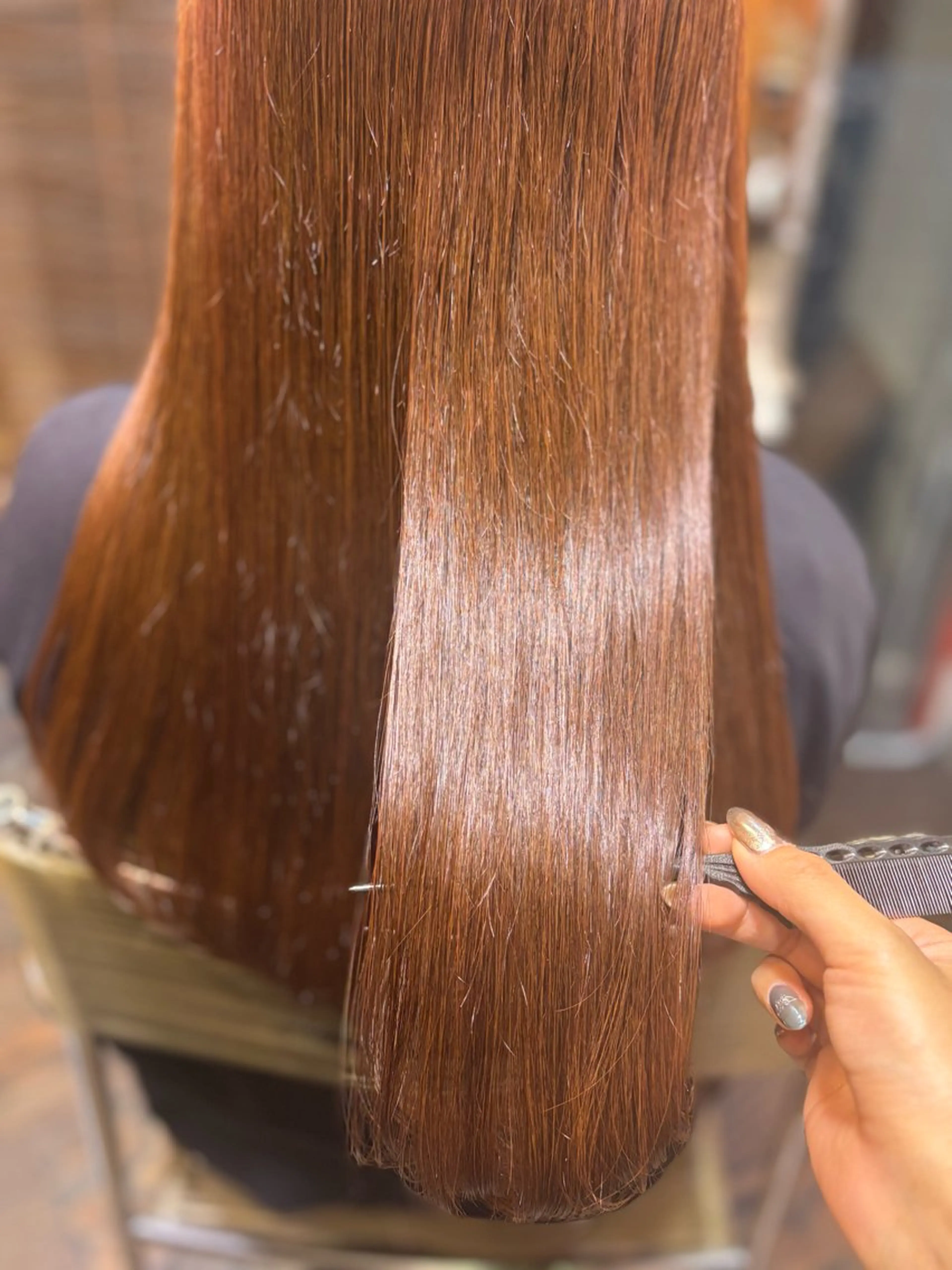 ロング カラー 髪質改善カラー ブラウン🤎YUMEのヘアスタイル