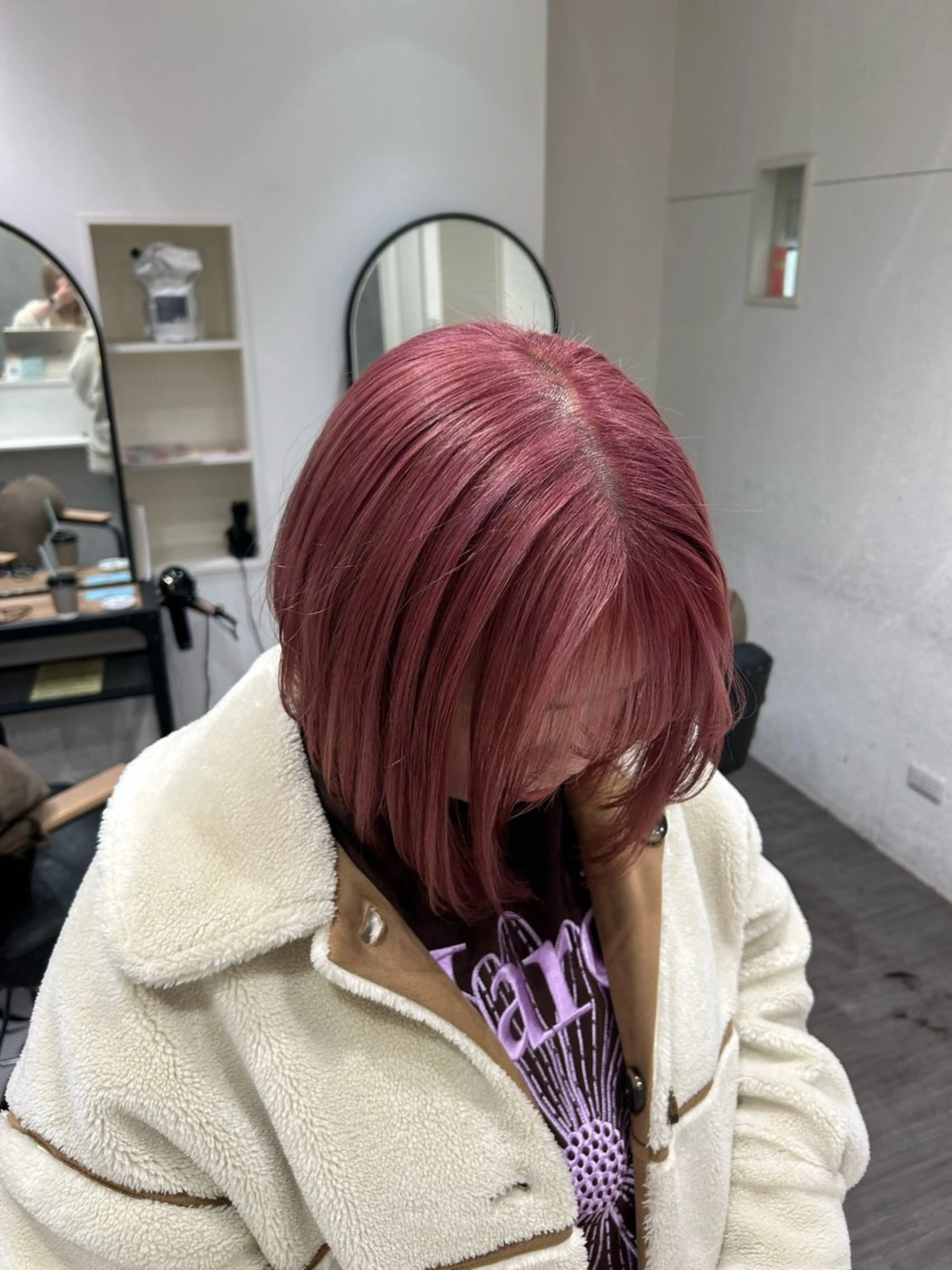 ショート カラー ハイトーンカラー ピンクカラー ヘアカラー トリートメント cocotte 💟草間紫音💟のヘアスタイル