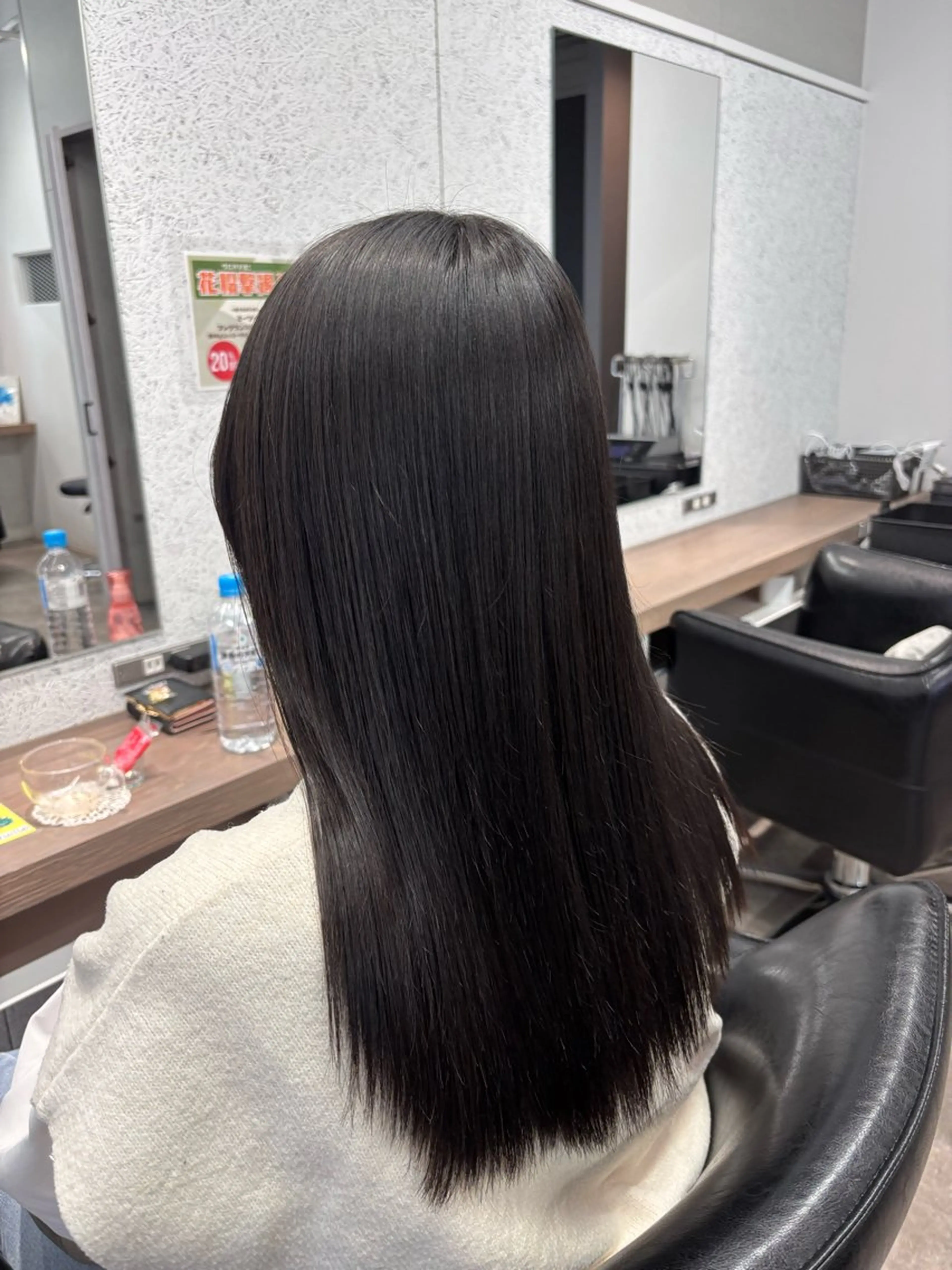 ロング 縮毛矯正 カット 縮毛矯正 ボブ/透明感カラー/ 髪質改善/🌙/ルナのヘアスタイル