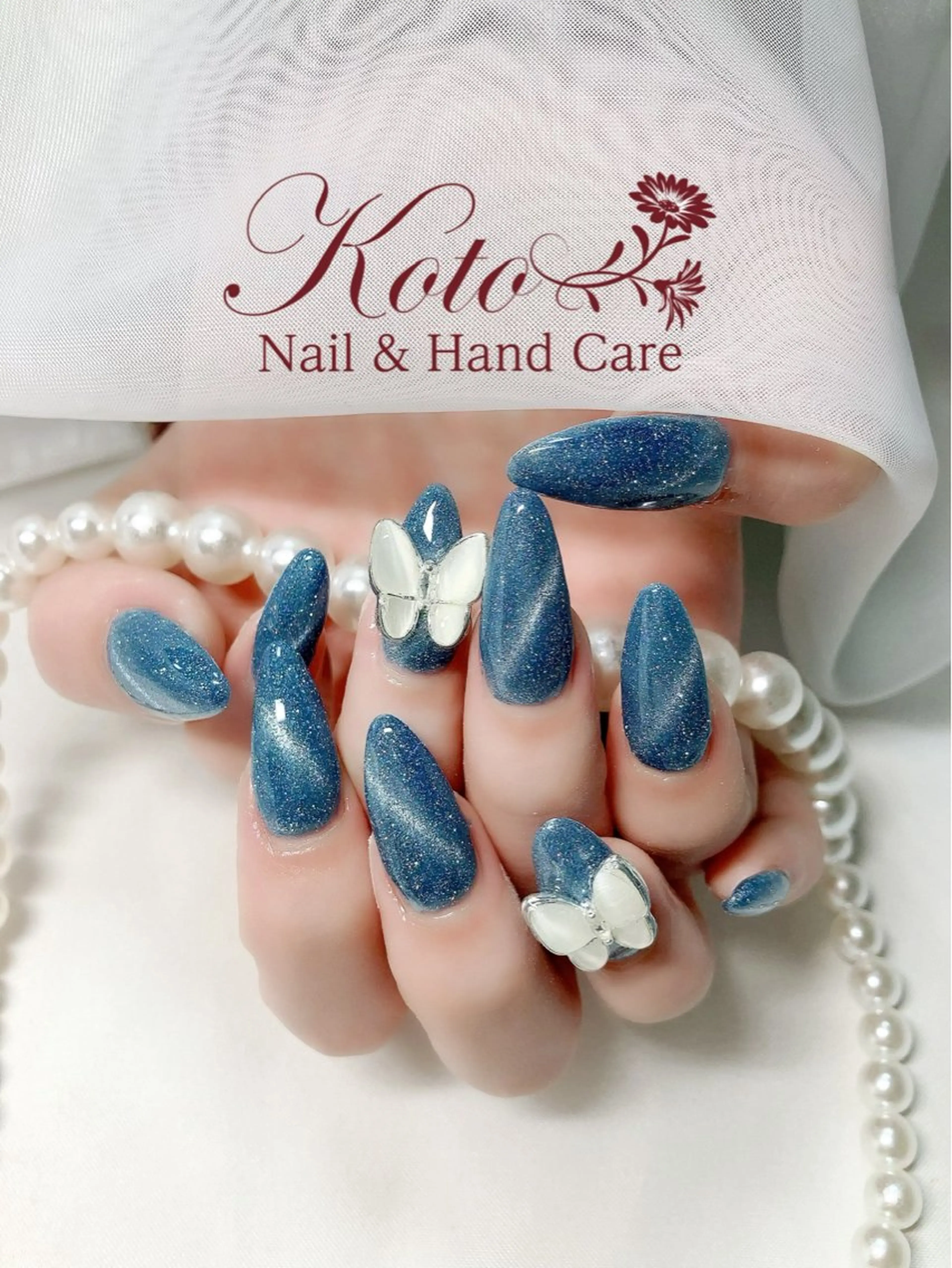 ネイル 長さ出し ジェルネイル マグネットネイル 持ち込み ニュアンスネイル ハンドネイル Nail Salon KOTOのネイルデザイン