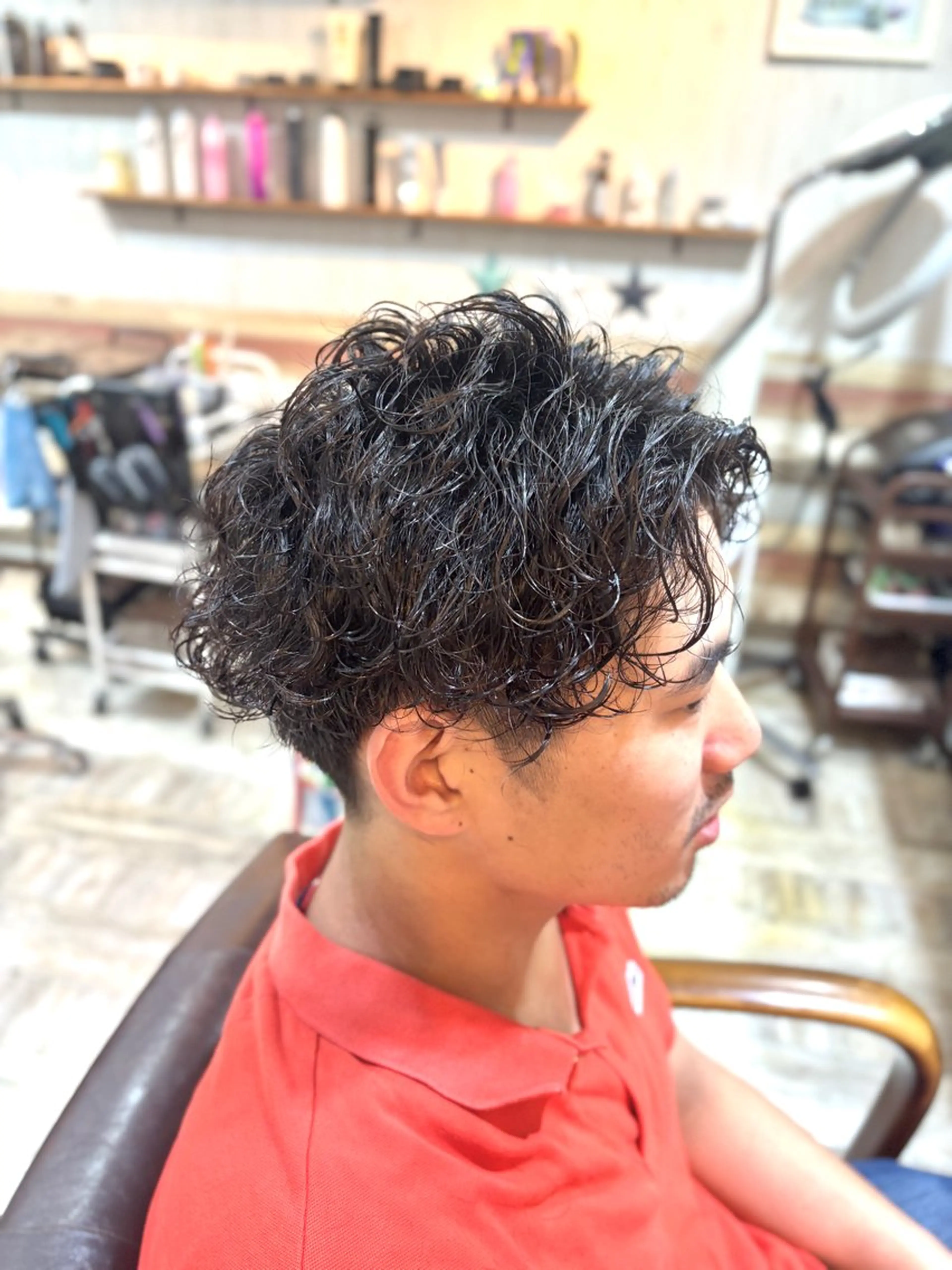 ショート パーマ メンズ メンズパーマ カット パーマ 💥桜木町メンズ専門 💥ルキのヘアスタイル