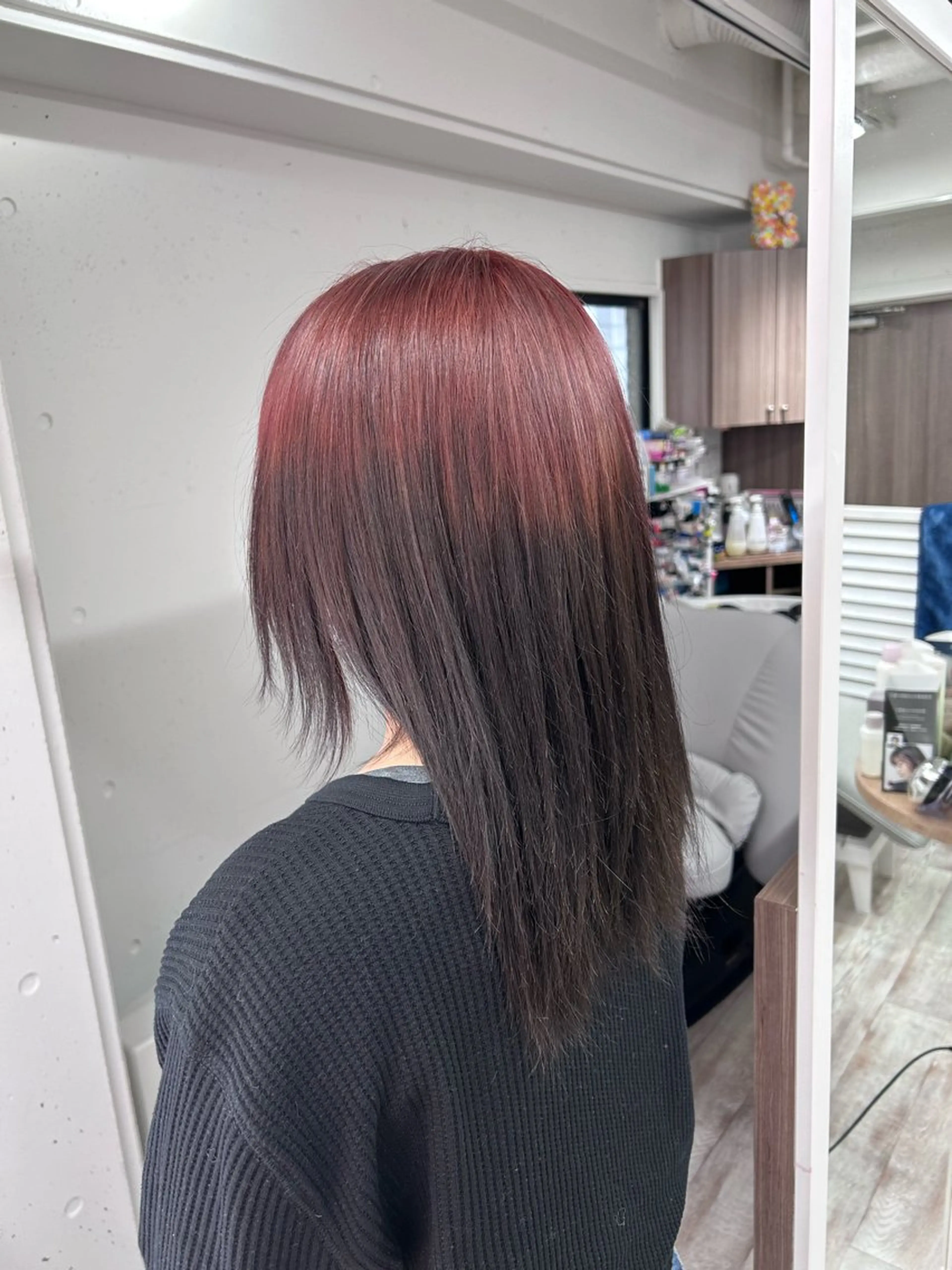 ミディアム カラー ピンクカラー ヘアカラー ミルミー美容室所属・🦄💒💓齎藤 七海子🦄💒💓の眉毛・アイブロウイメージ