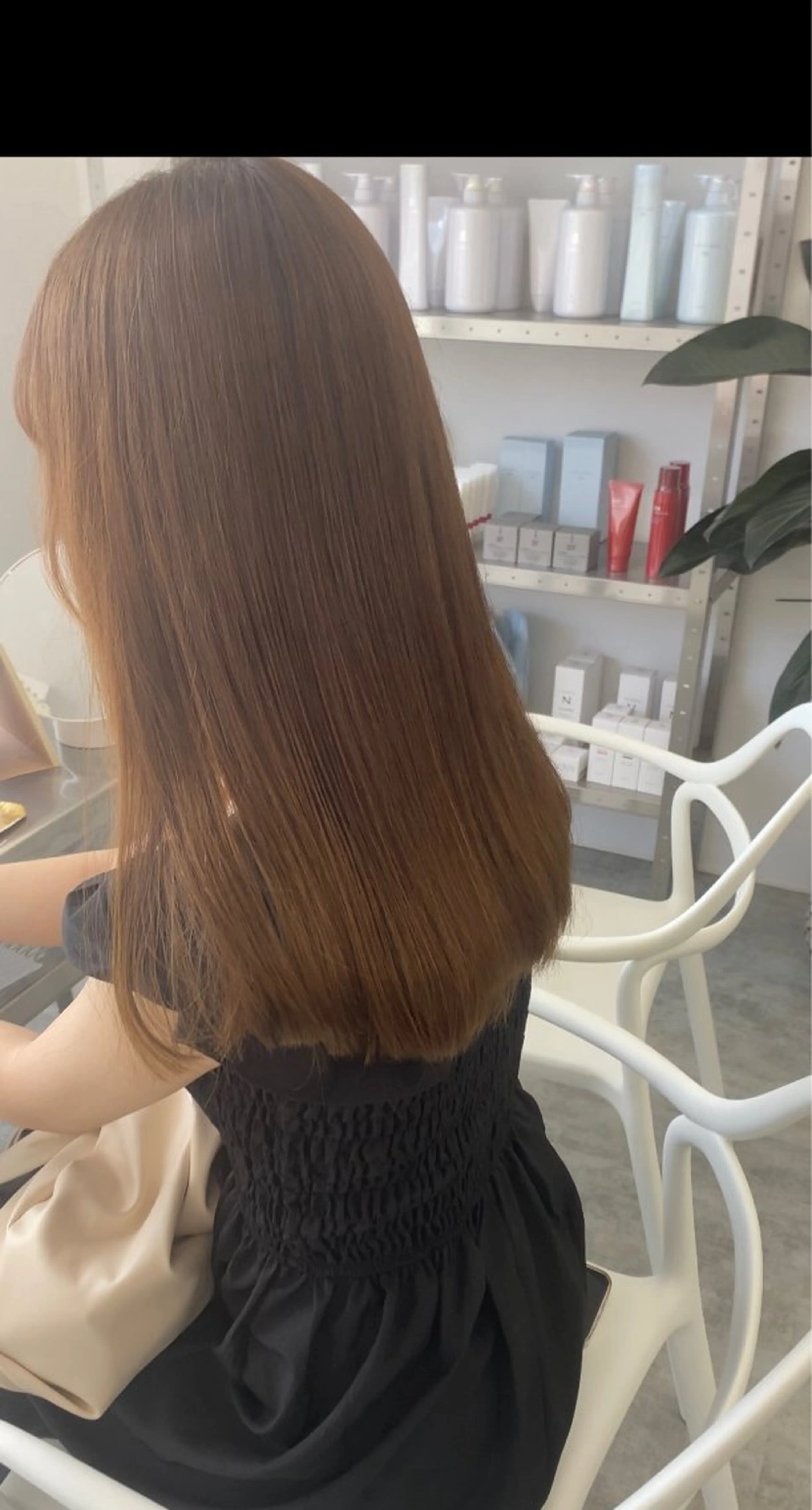 ロング 松林 加菜のヘアスタイル