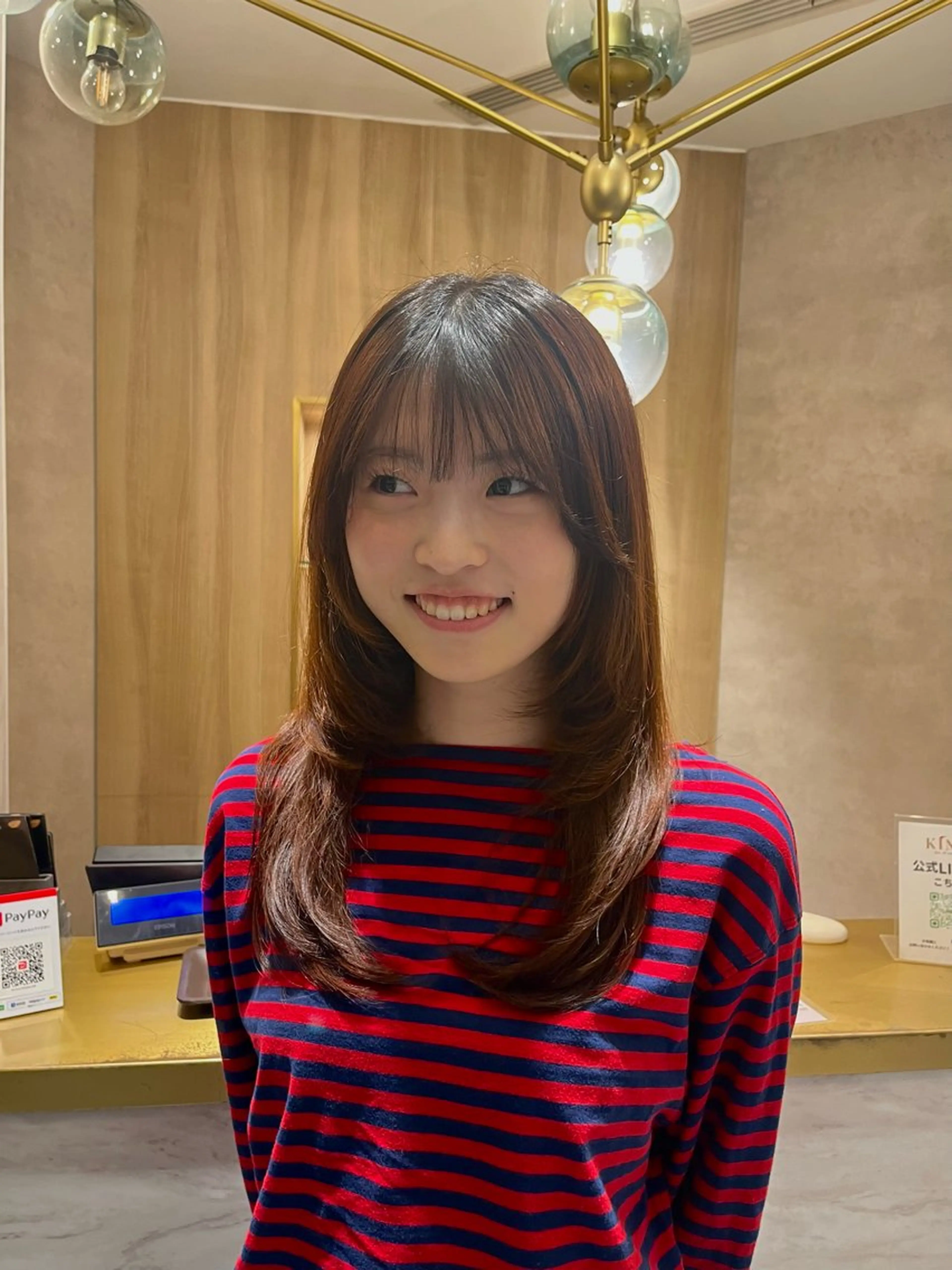 ロング 顔周りカット レイヤーカット トリートメント 🤍KIND 堀川留加🤍のヘアスタイル