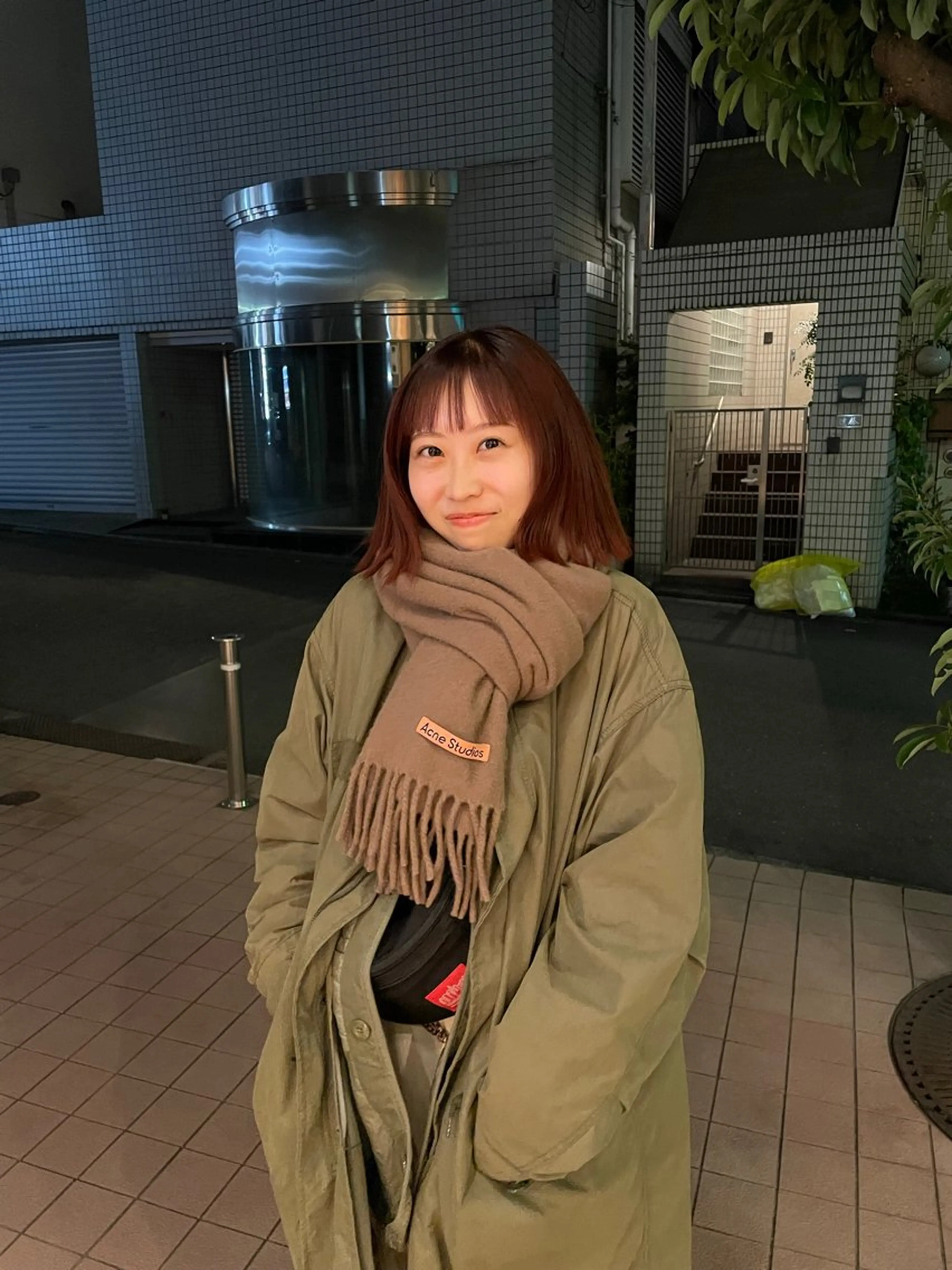 ミディアム カラー ブラウンカラー オレンジ オレンジブラウン カット ヘアカラー Qin shaire salon 原宿所属・🌿パーマ/ボブ/ レイヤー/Mikiのヘアスタイル