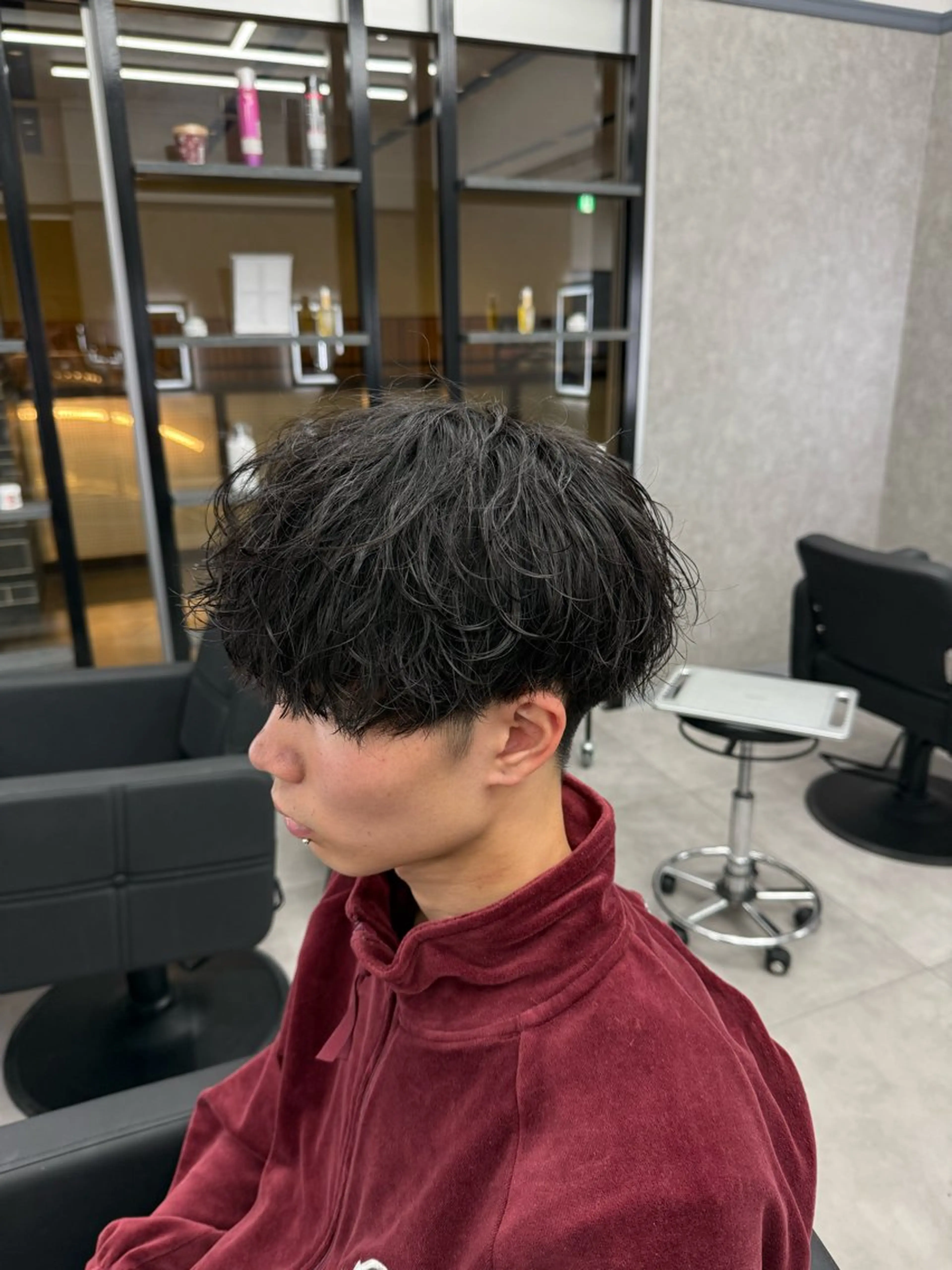 ショート カラー パーマ メンズ メンズパーマ カット パーマ メンズ特化 👑YUTAのヘアスタイル