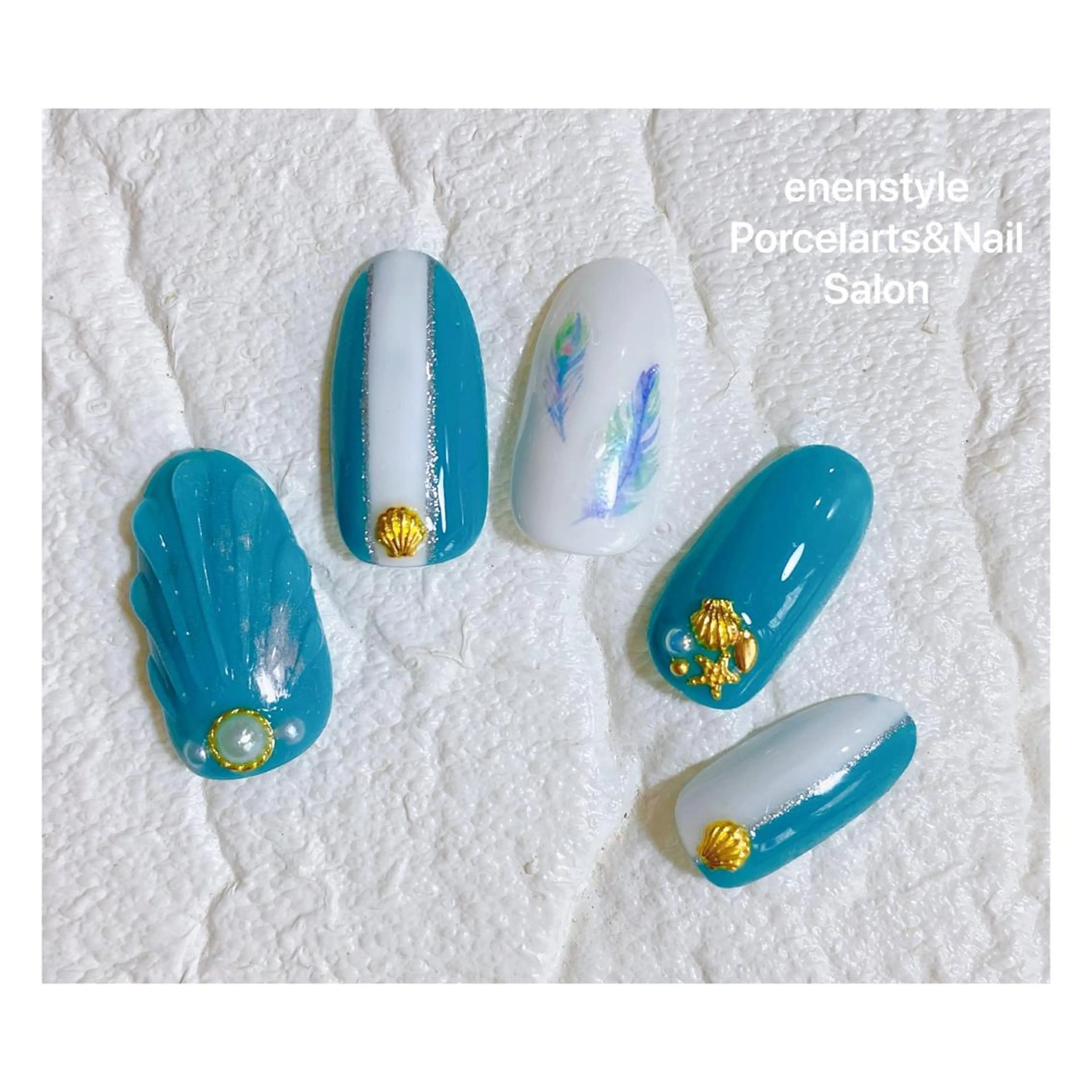 ミディアム ネイル ハンドネイル 👑enen style👑のネイルデザイン