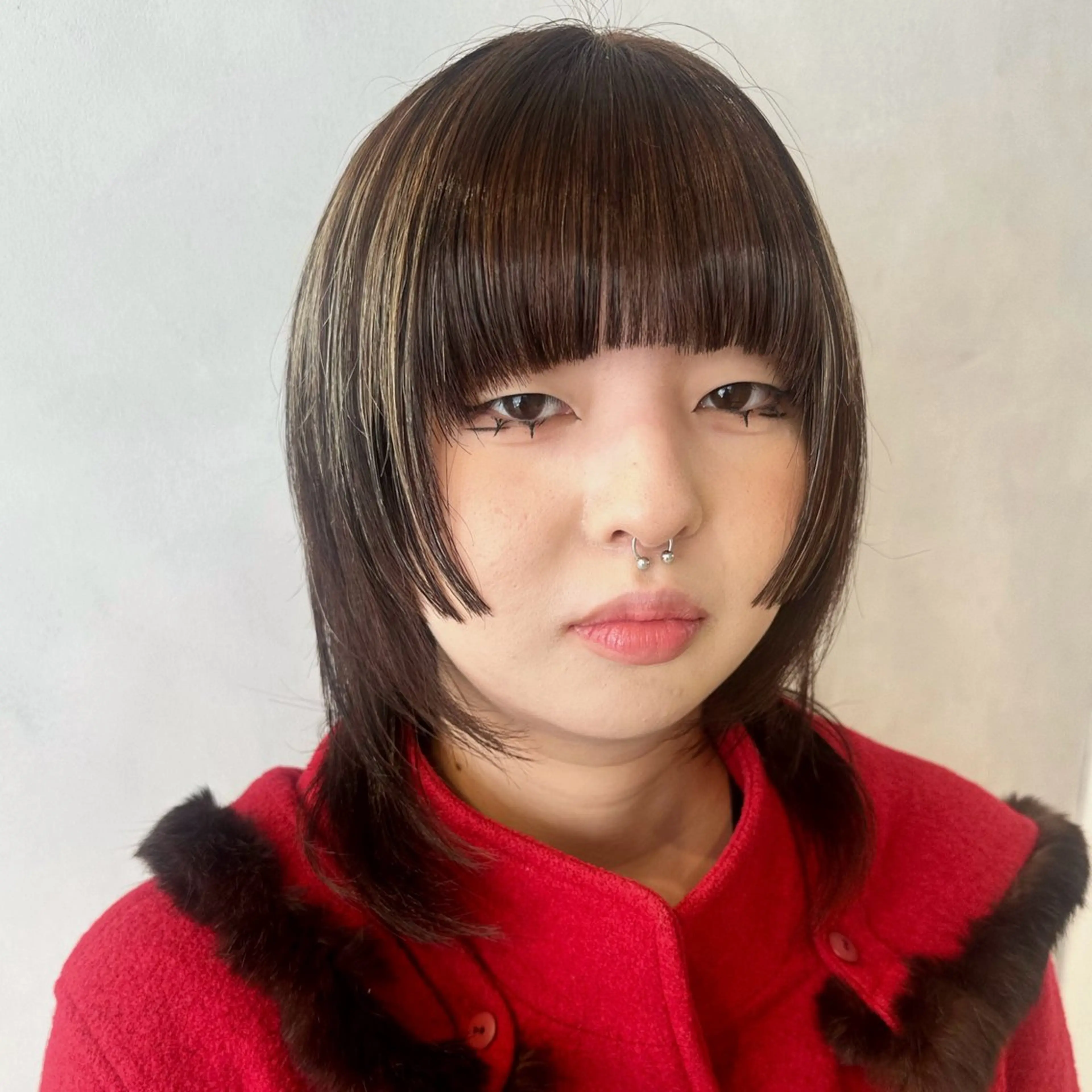 ミディアム カラー ヘアカラー トリートメント デザインカラー/パー マ🦖外岡咲希🦖のヘアスタイル