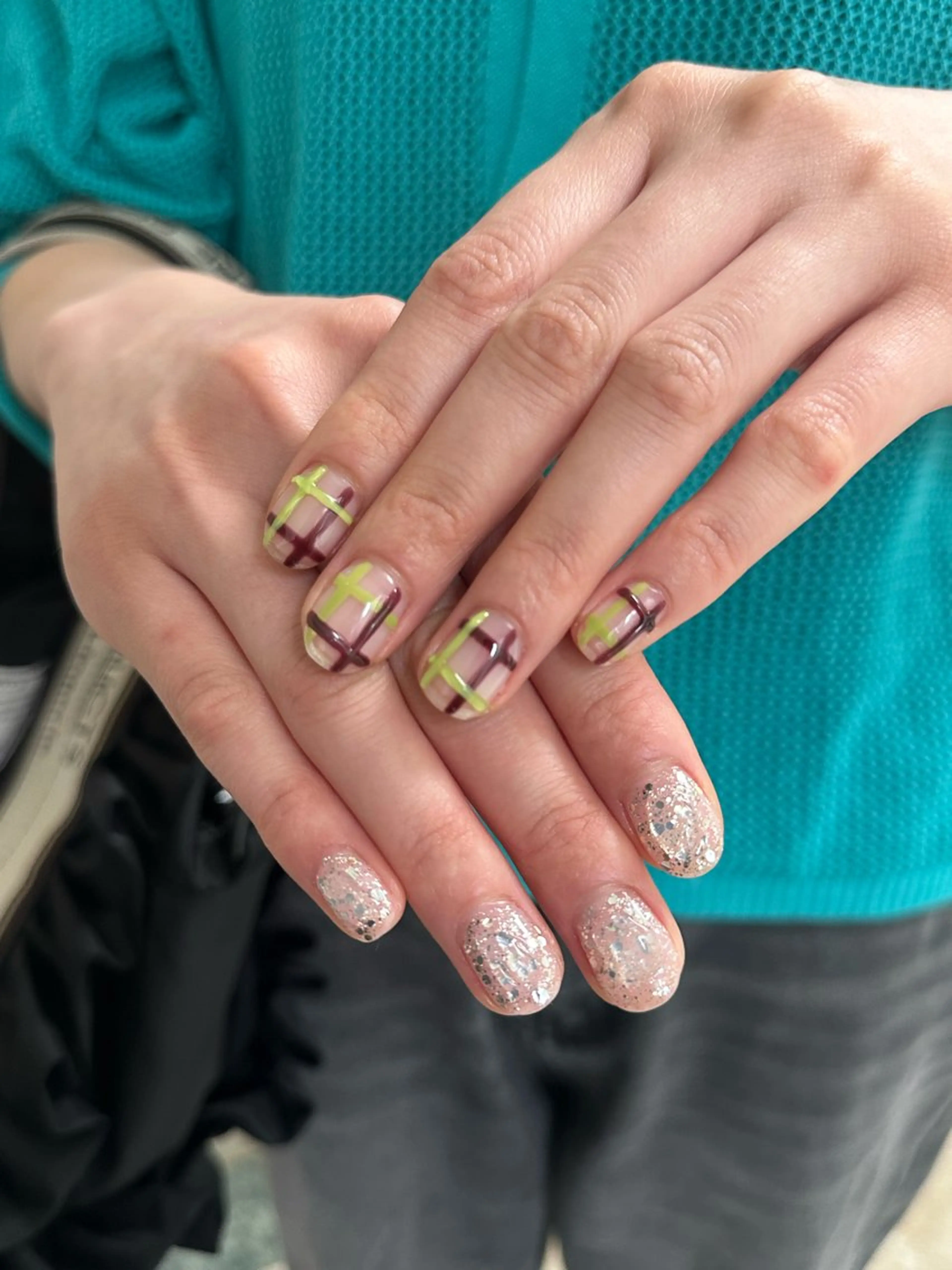 ネイル ラメ(グリッター) LMN Rei🐰ᩚのネイルデザイン