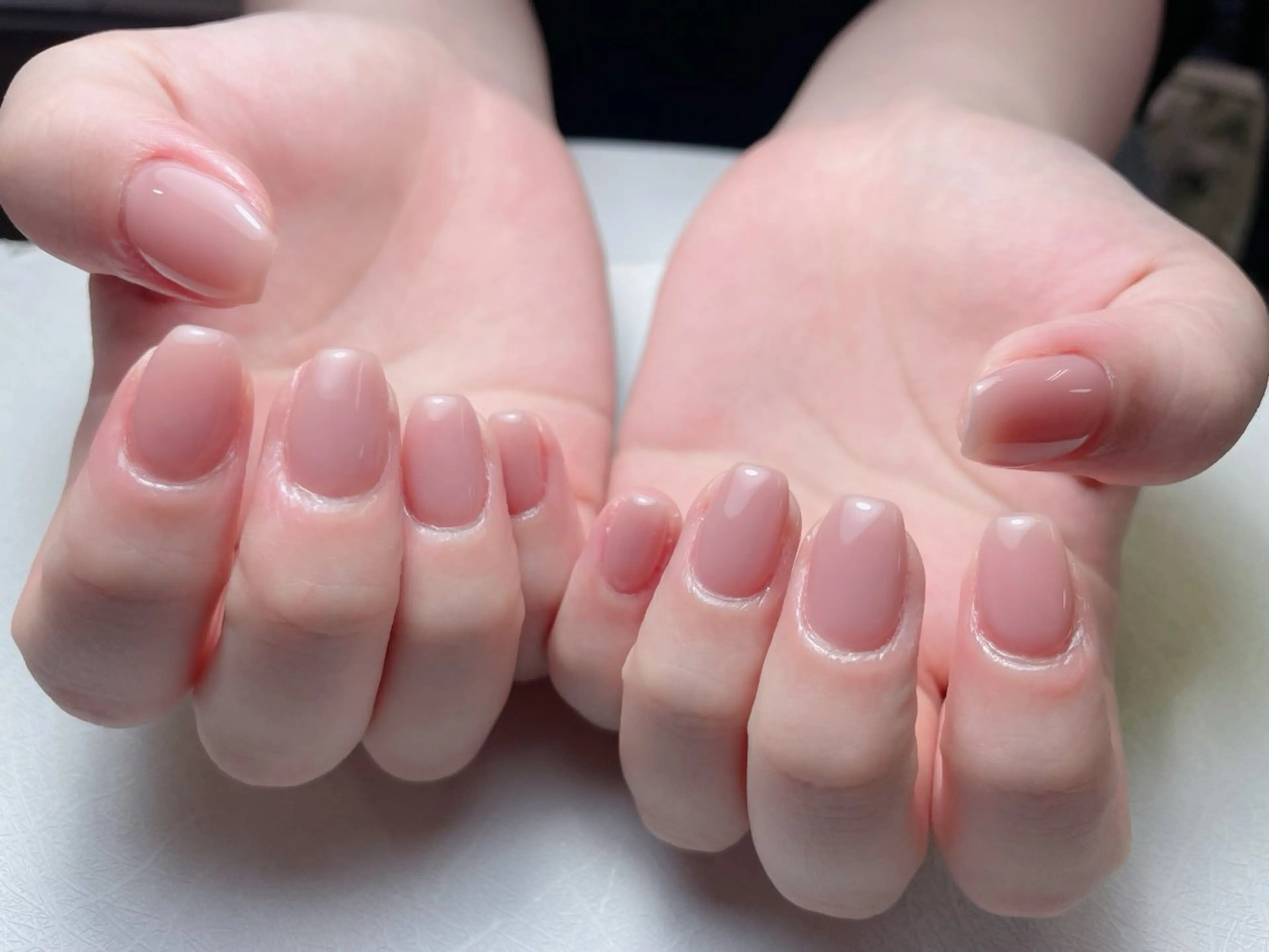 ネイル 長さ出し フットネイル フレンチネイル ジェルネイル ガラスフレンチ 中野駅から2分 MEO NAILのネイルデザイン