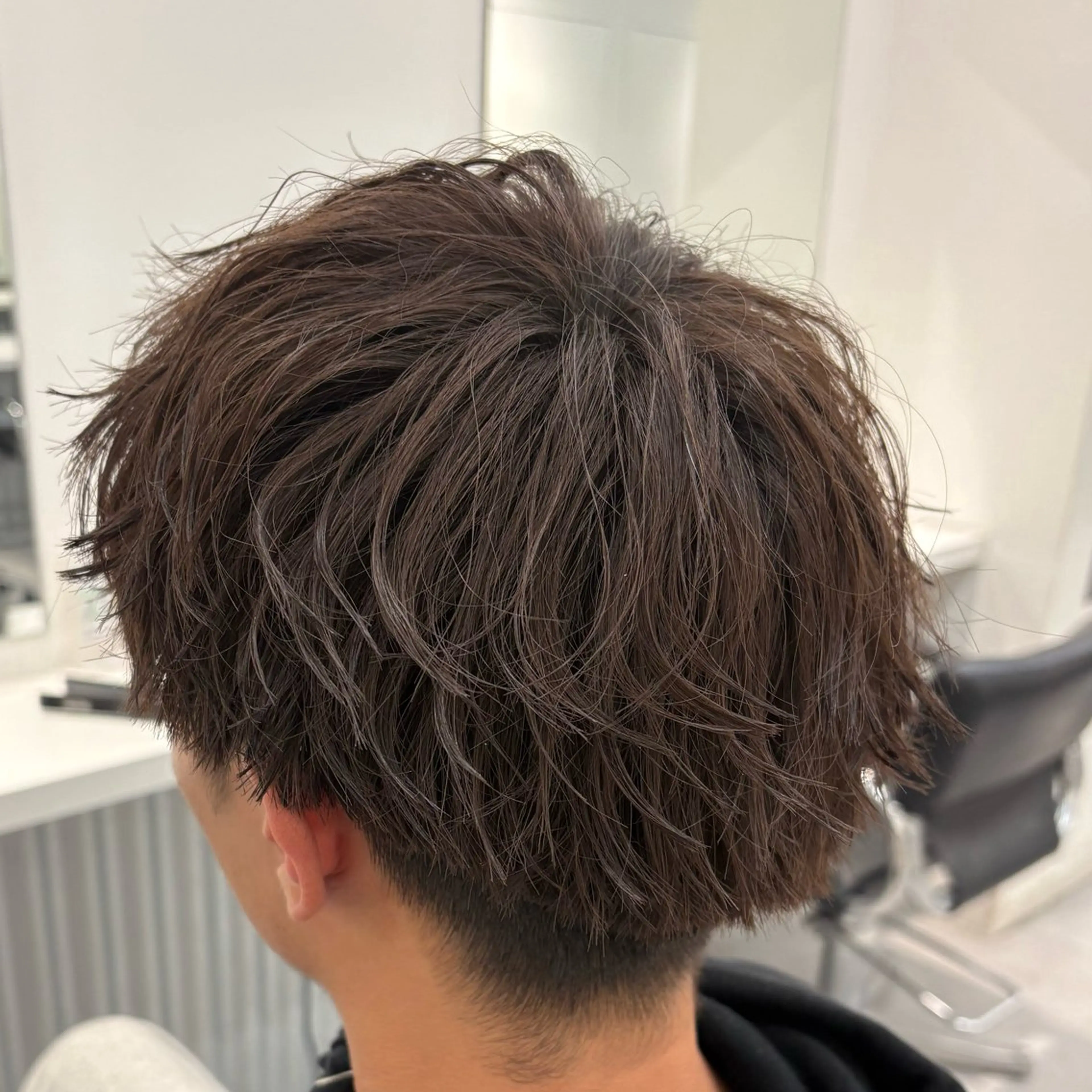 ショート カラー メンズ ブラウンカラー 鈴木 悠月のヘアスタイル