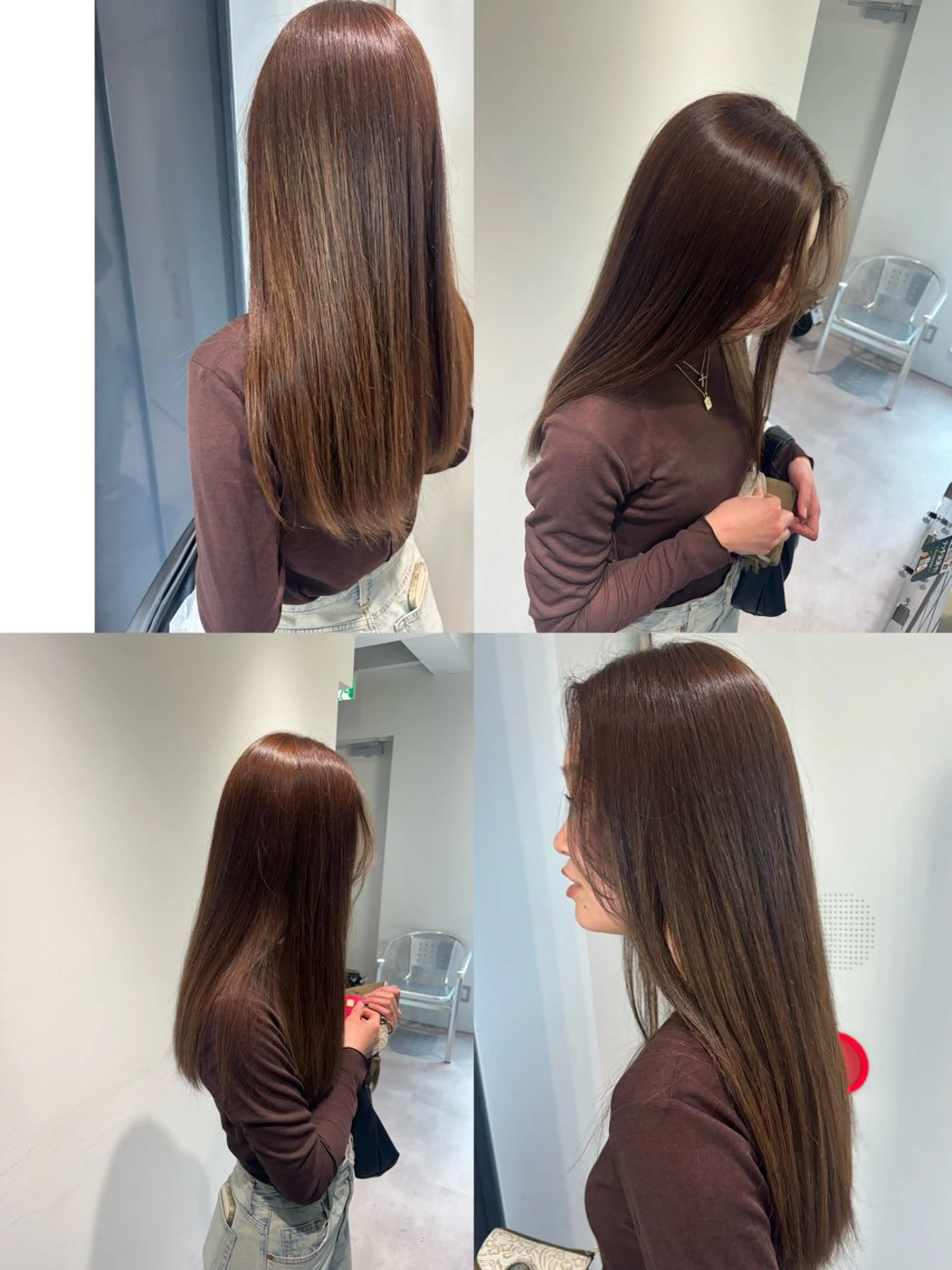 ロング カラー ベージュカラー ブリーチ ブラウンカラー 透明感カラー グレージュ カット ヘアカラー トリートメント 松井那津子 /ハイライトブリーチのヘアスタイル