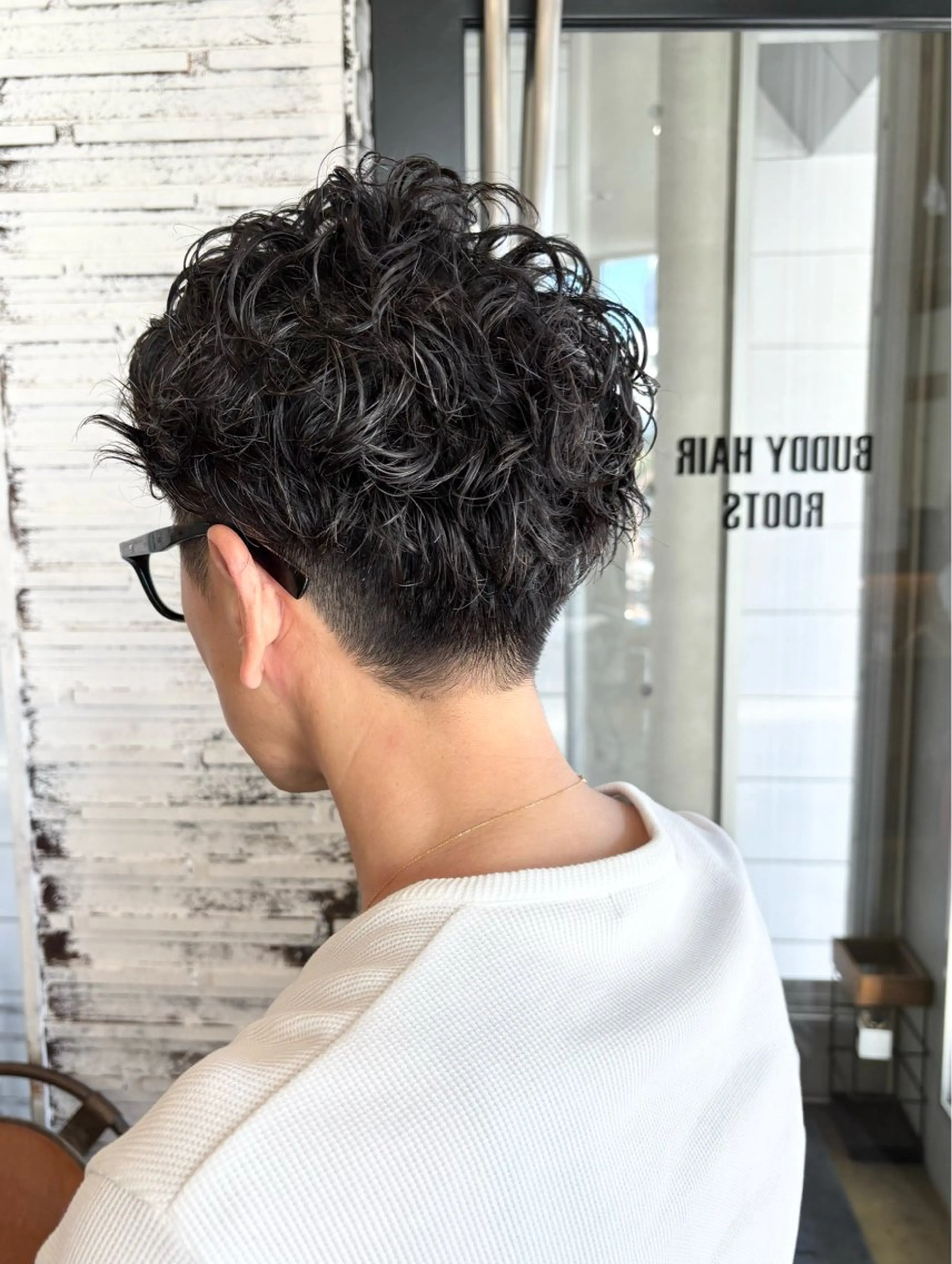 ショート パーマ メンズ カット パーマ トリートメント IKU ミニボブ名古屋のヘアスタイル