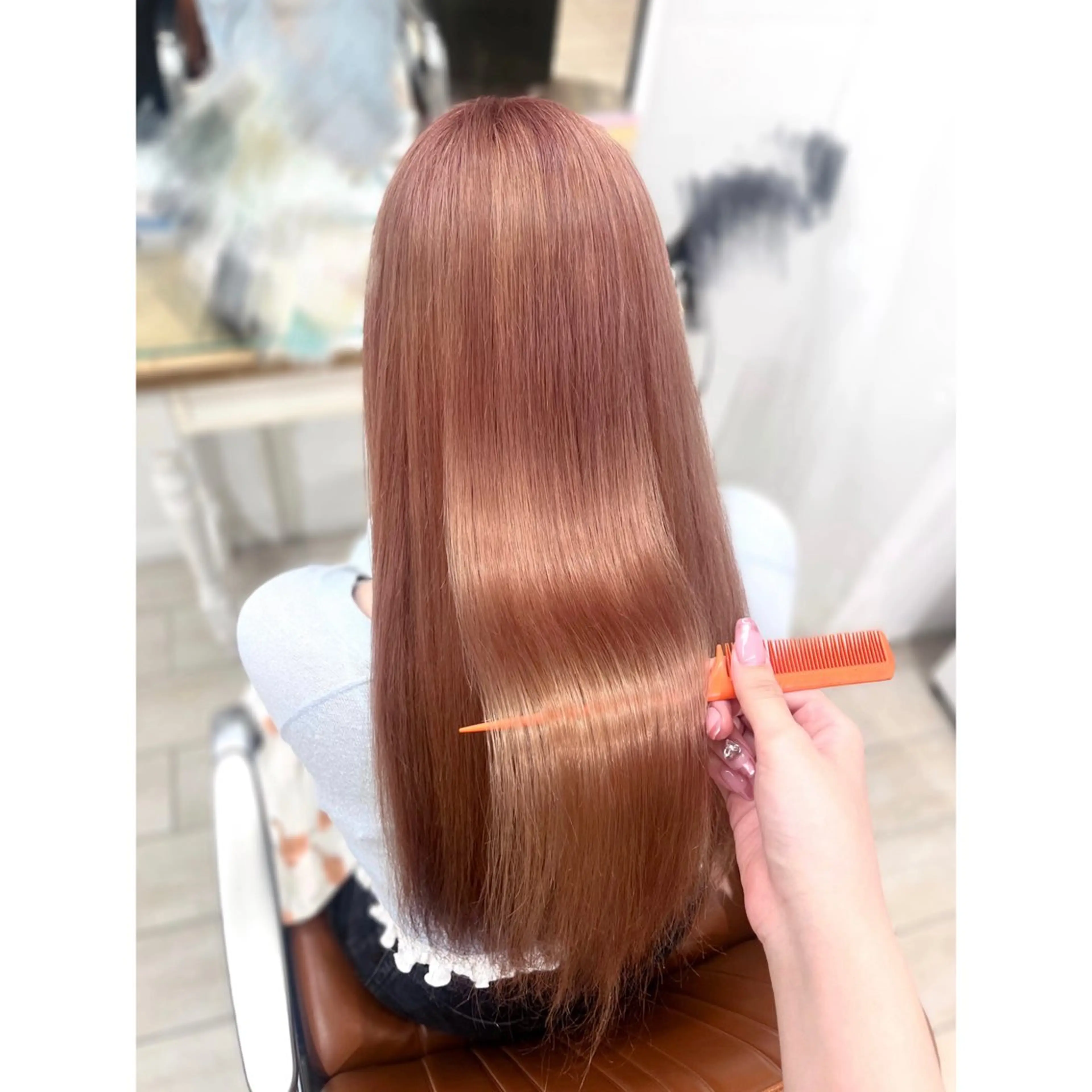 ロング ヘアカラー 松森 小夏のヘアスタイル