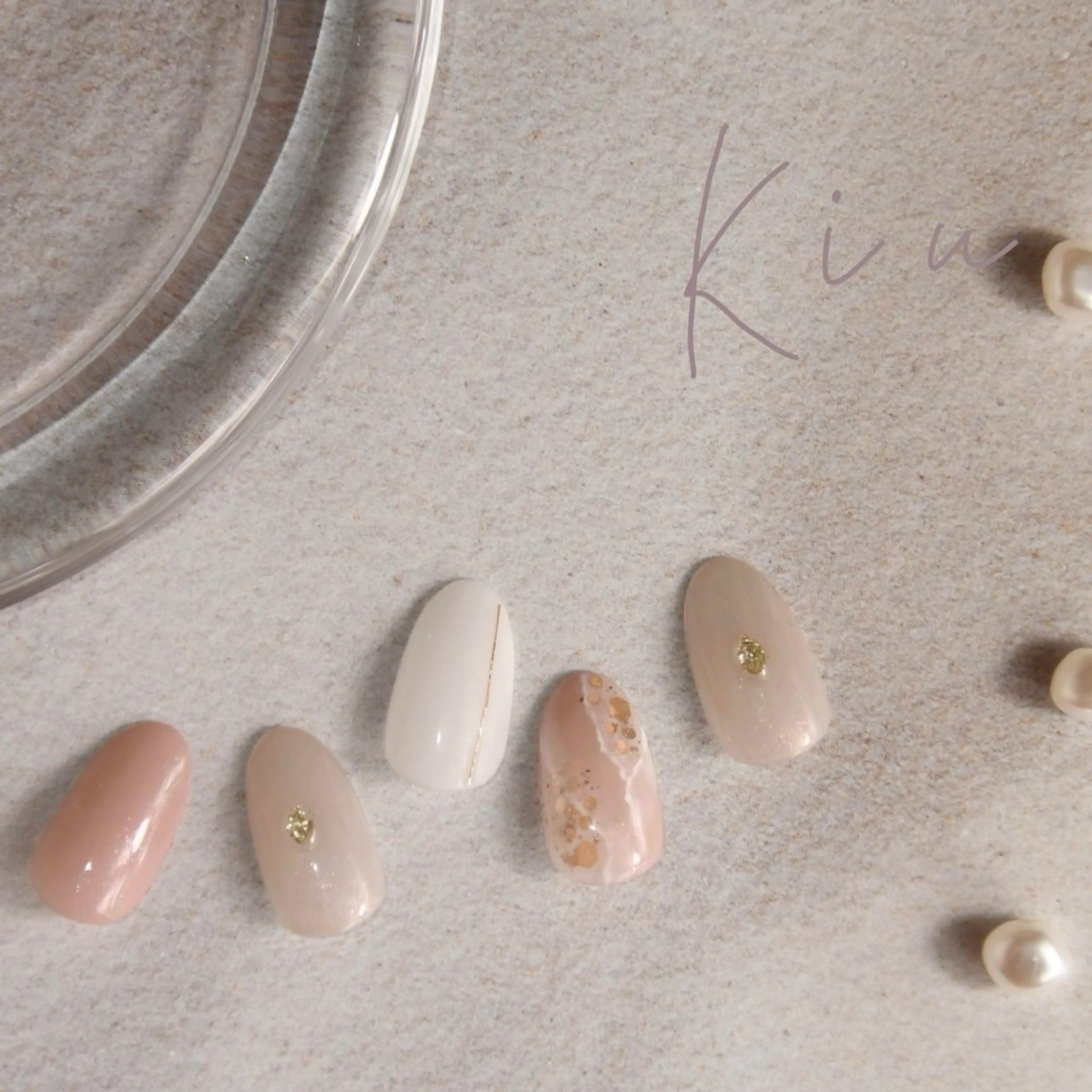 ネイル ジェルネイル ミラーネイル ニュアンスネイル オフィスネイル ショートネイル kiu nailsalonのネイルデザイン