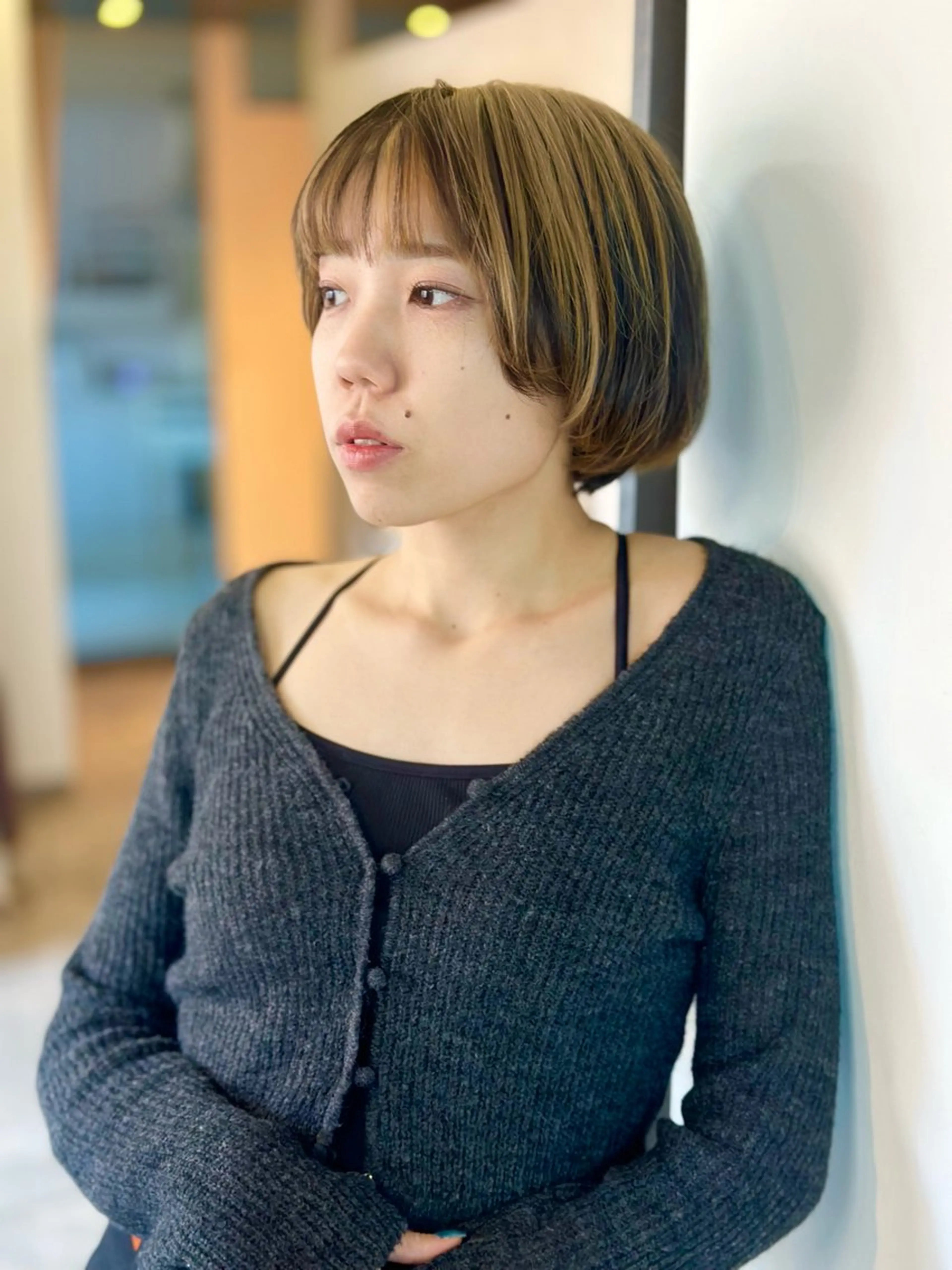 ショート カラー カット ヘアカラー 縮毛矯正 トリートメント uhiyama shotarouのヘアスタイル